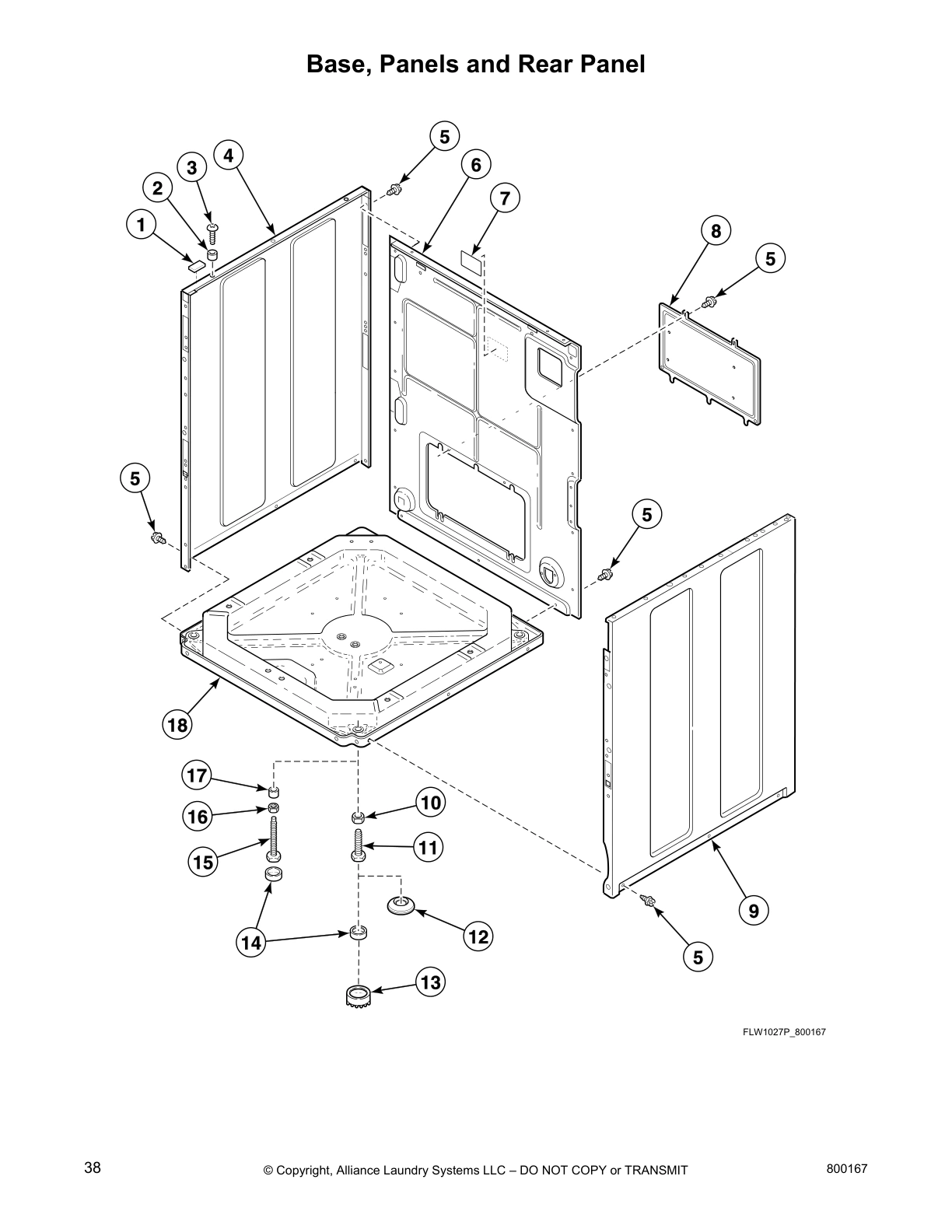 Base, Panels and Rear Panel
