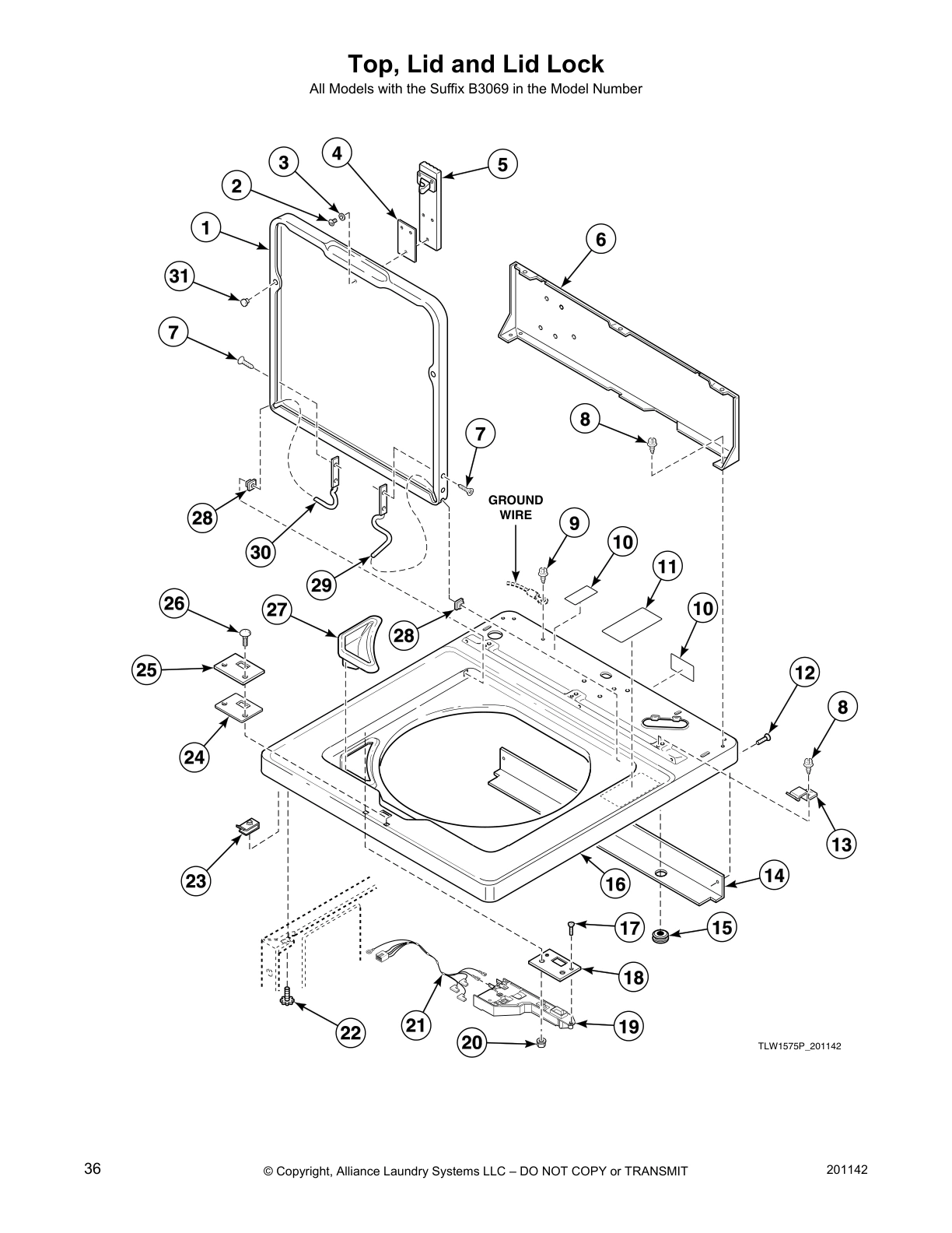 Top, Lid and Lid Lock