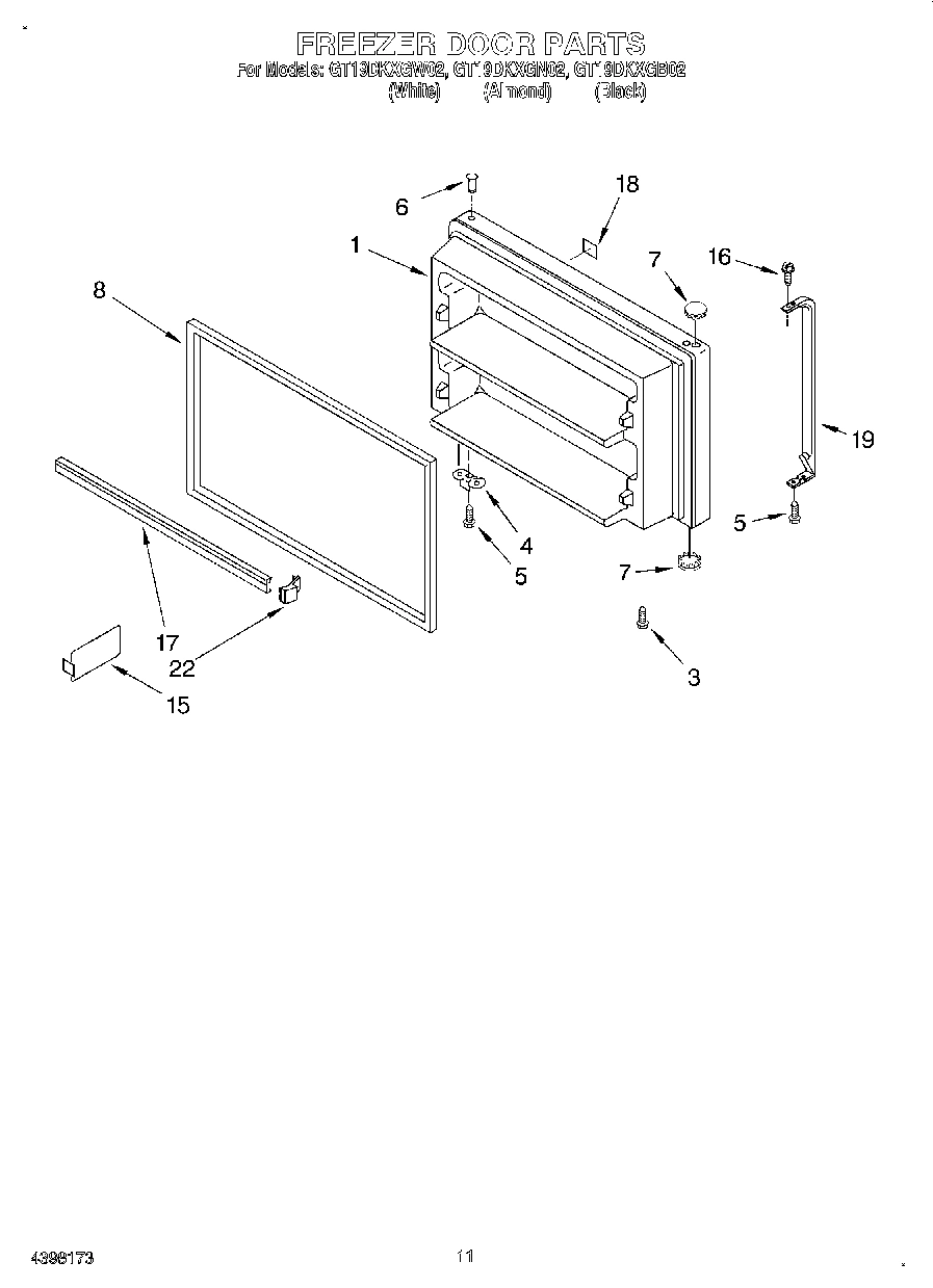 06 - FREEZER DOOR, LIT/OPTIONAL