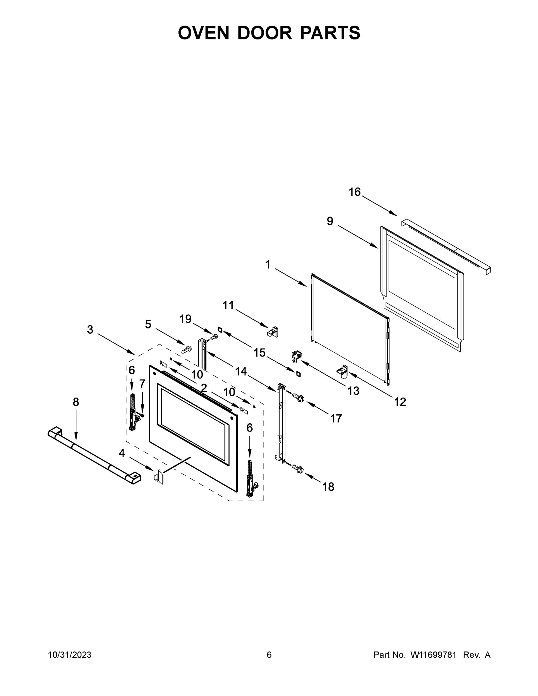 04 - OVEN DOOR PARTS