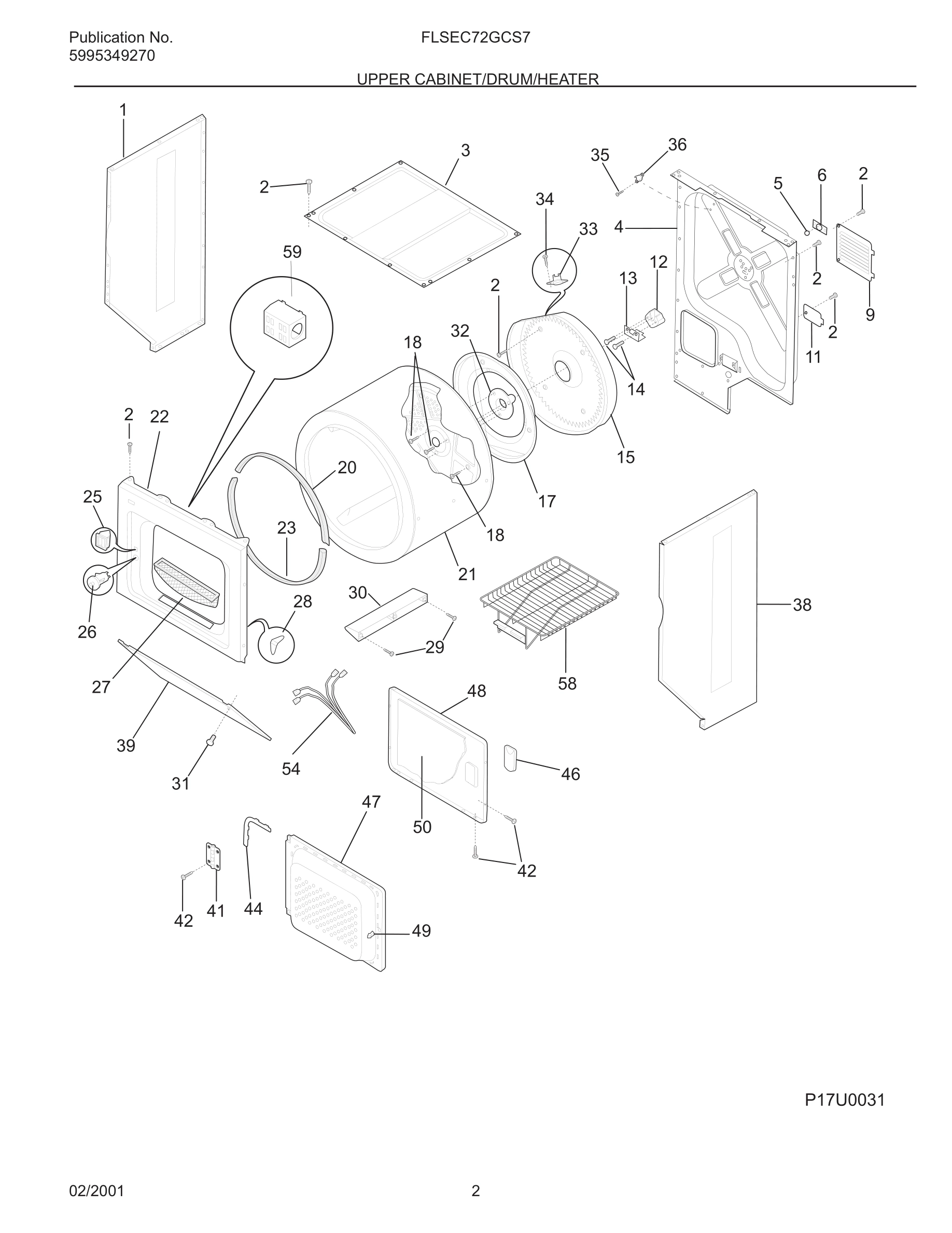 03 - UPPER CABINET/DRUM/HEATER