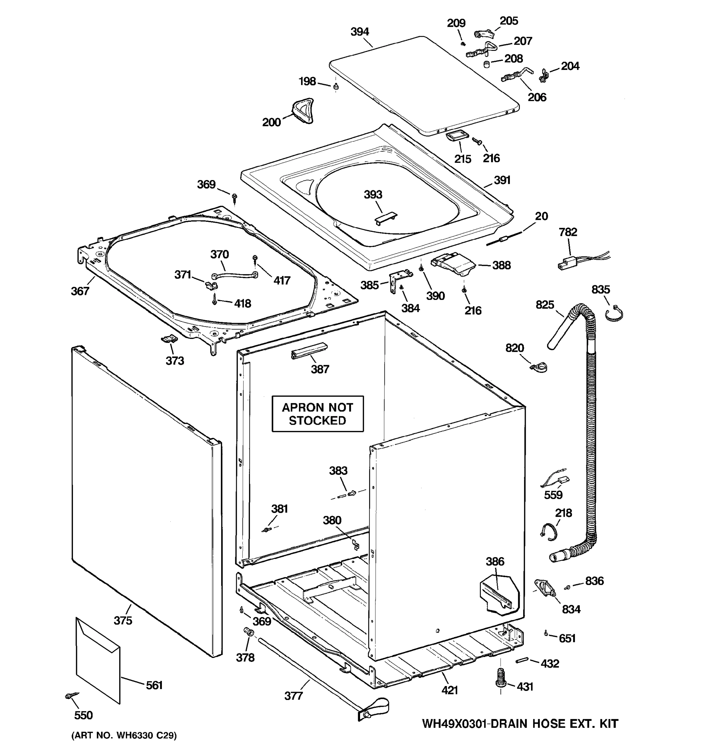 CABINET, COVER & FRONT PANEL