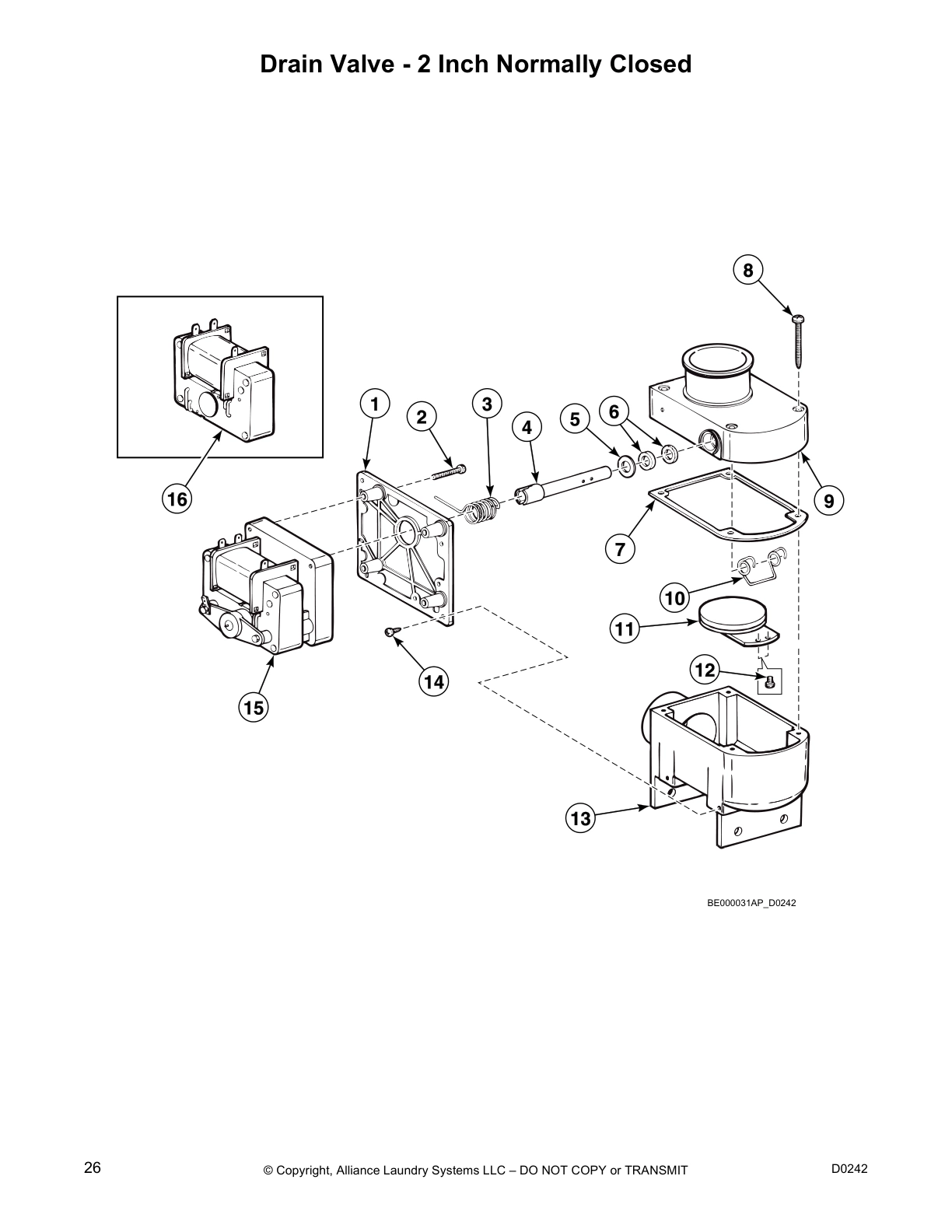 Drain Valve - 2 Inch Normally Closed