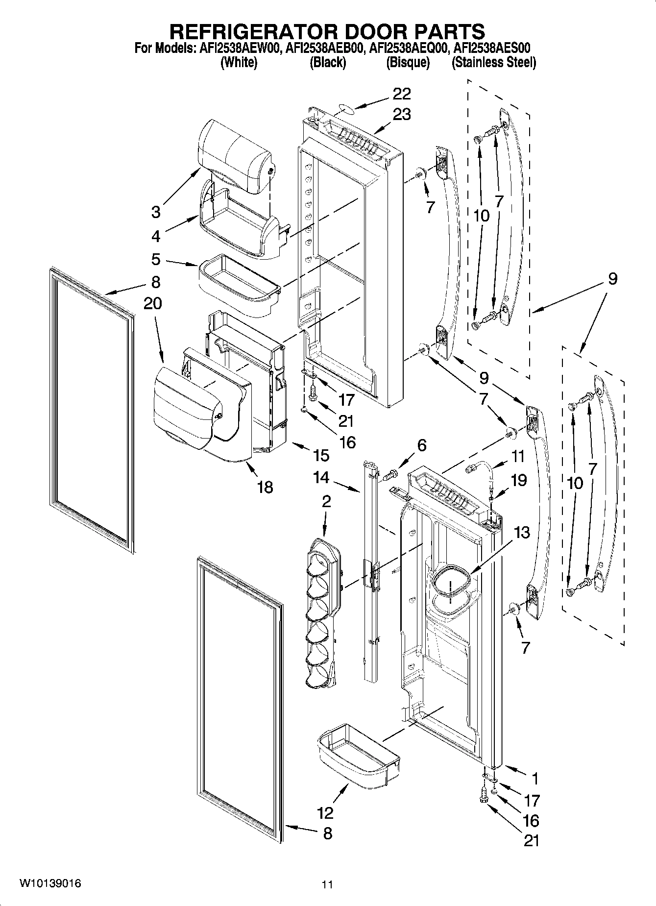 06 - REFRIGERATOR DOOR PARTS