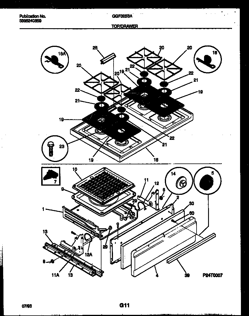 05 - COOKTOP AND BROILER DRAWER PARTS