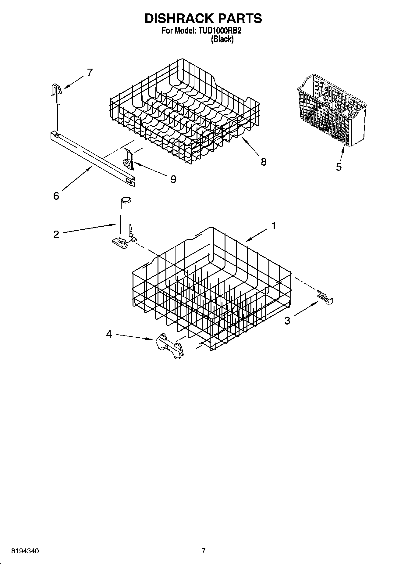 06 - DISHRACK PARTS, OPTIONAL PARTS