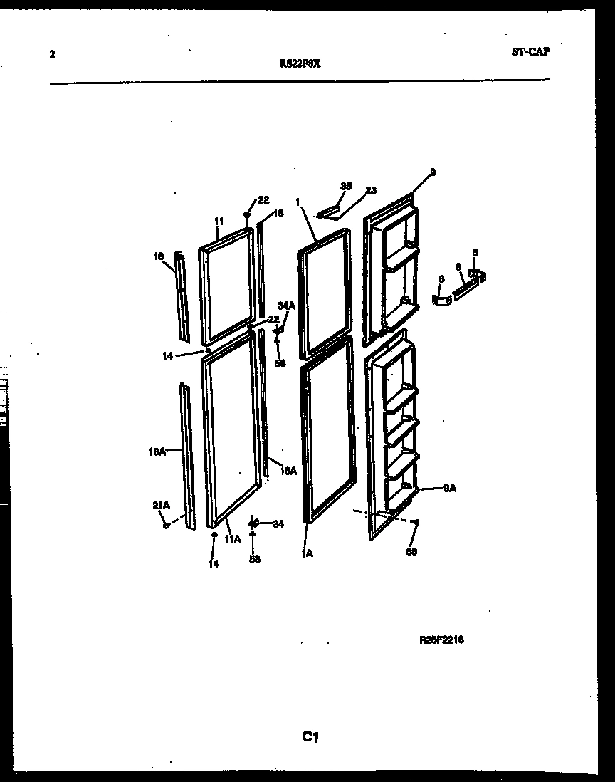 02 - FREEZER DOOR PARTS