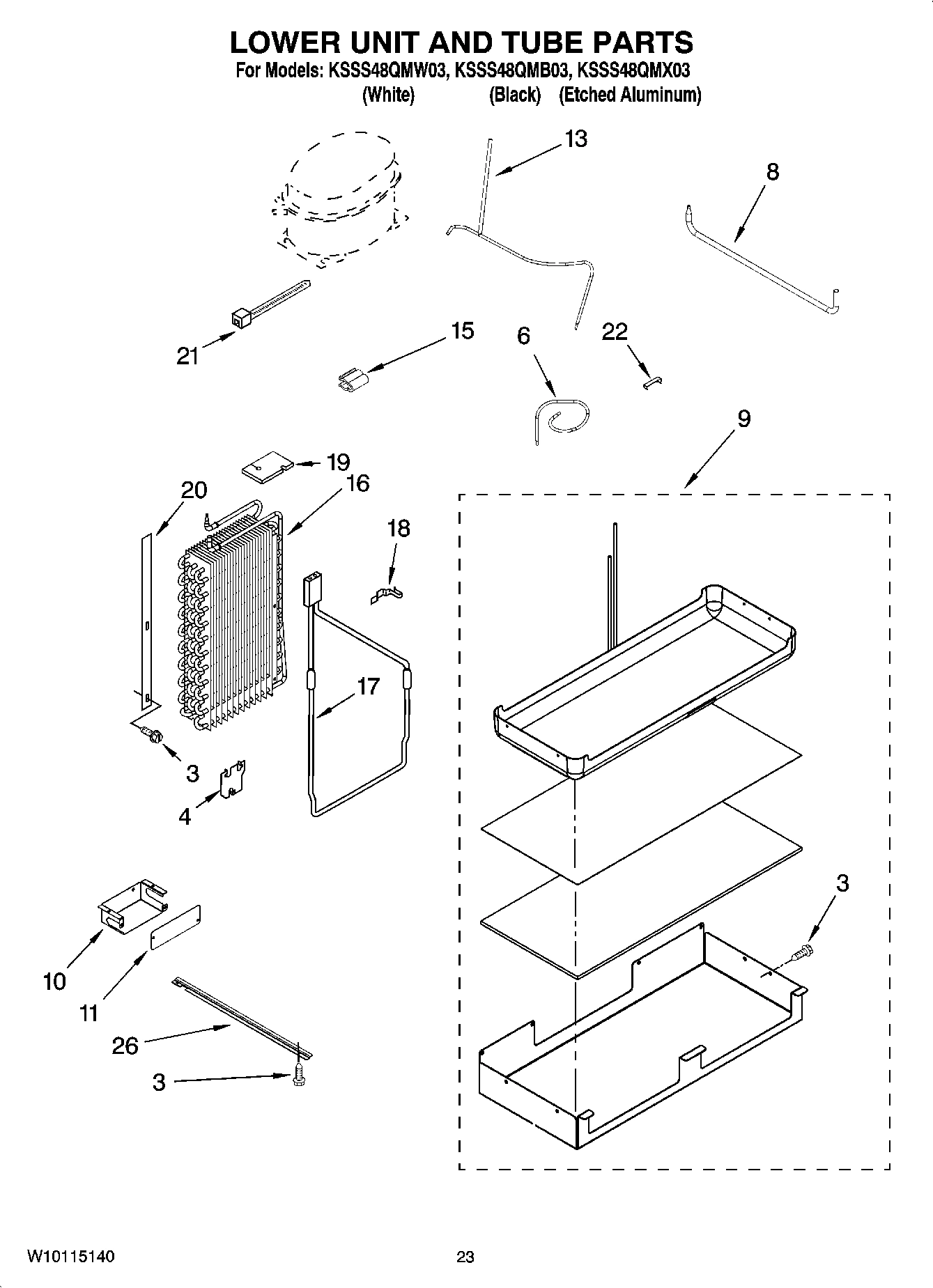 14 - LOWER UNIT AND TUBE PARTS
