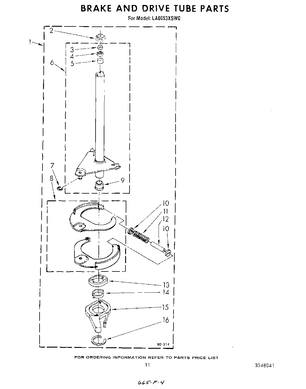 10 - BRAKE AND DRIVE TUBE