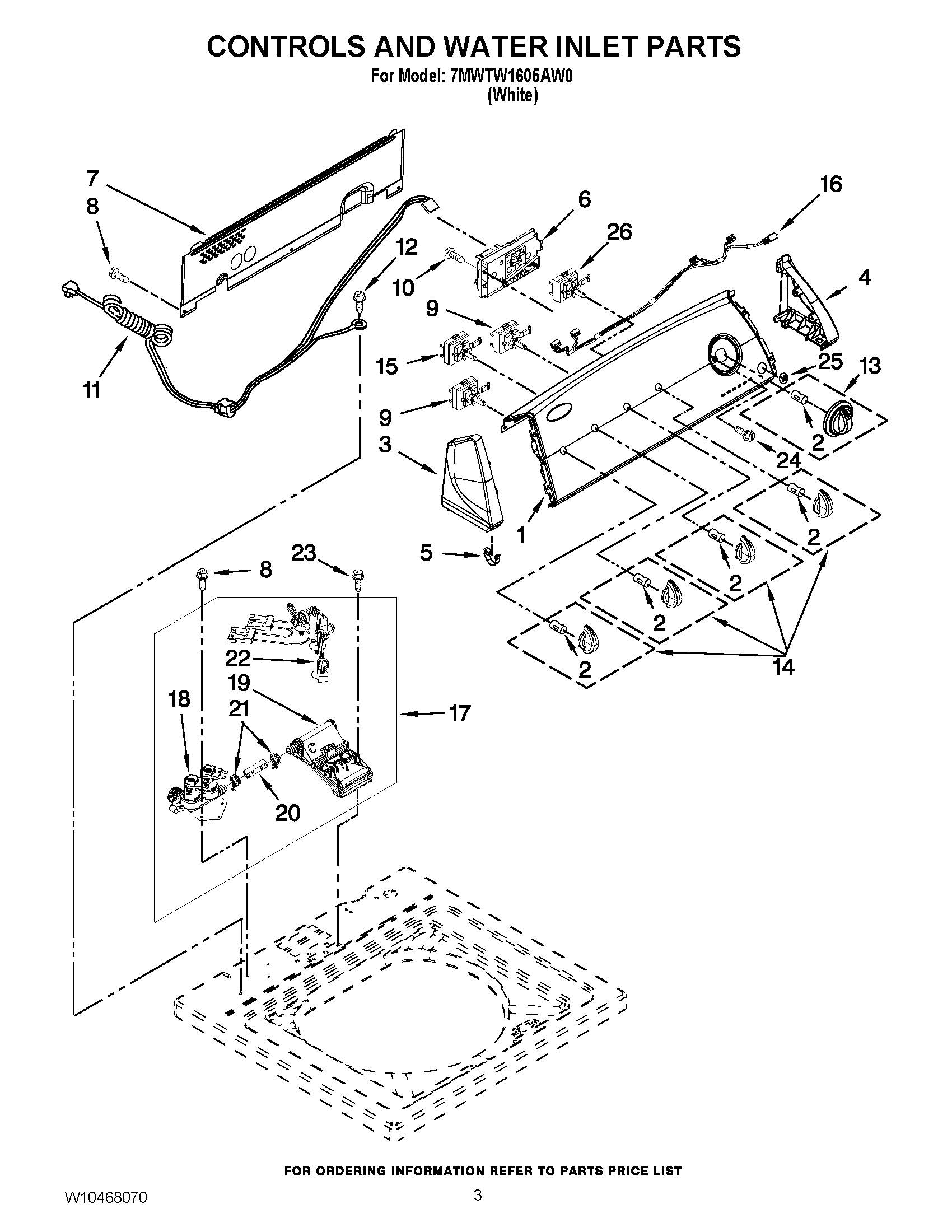 02 - CONTROLS AND WATER INLET PARTS
