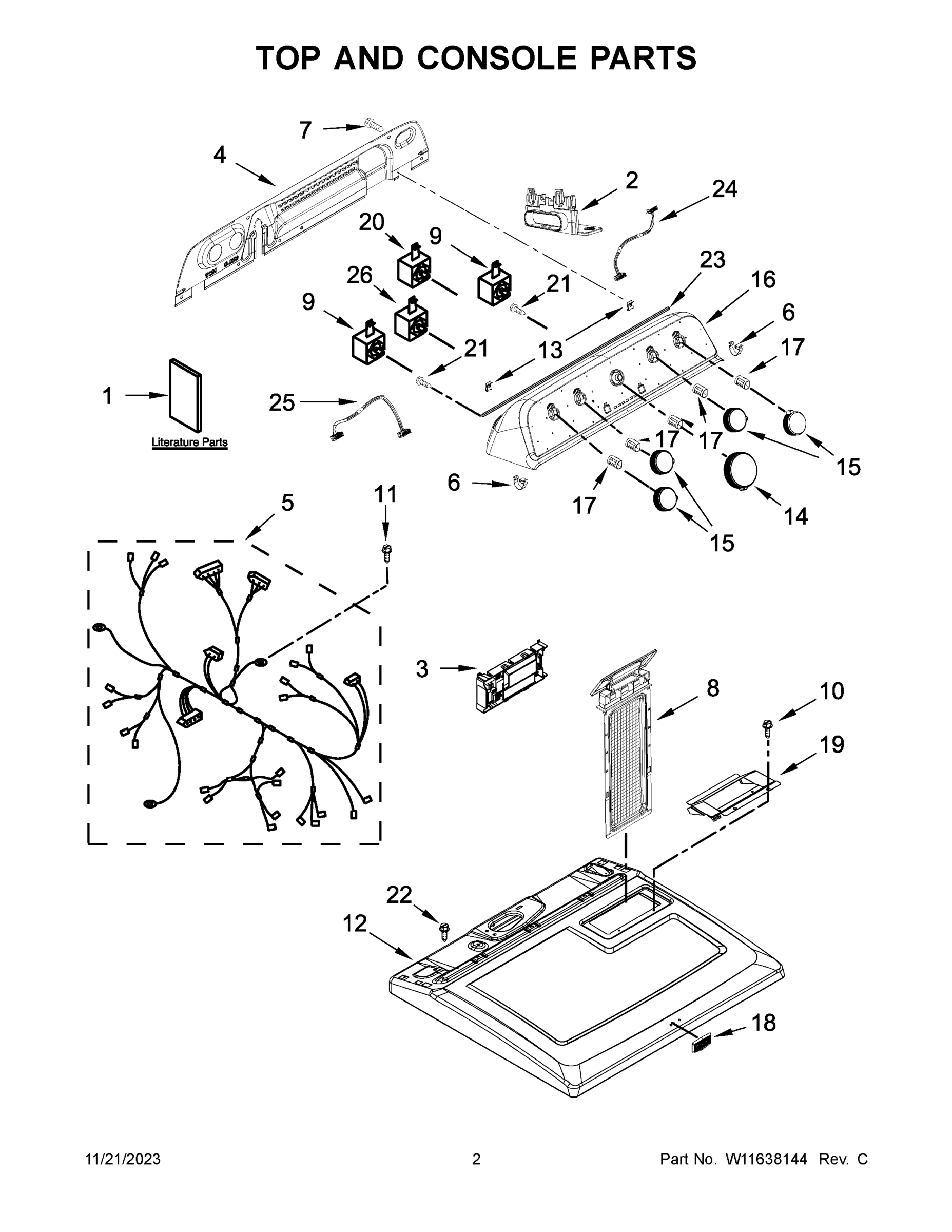 02 - TOP AND CONSOLE PARTS