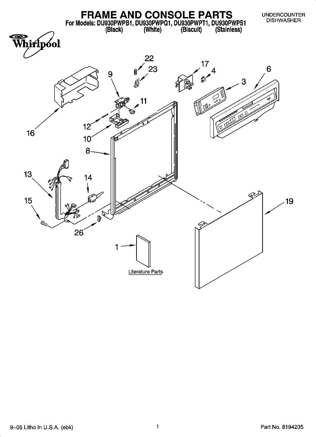 01 - FRAME AND CONSOLE PARTS