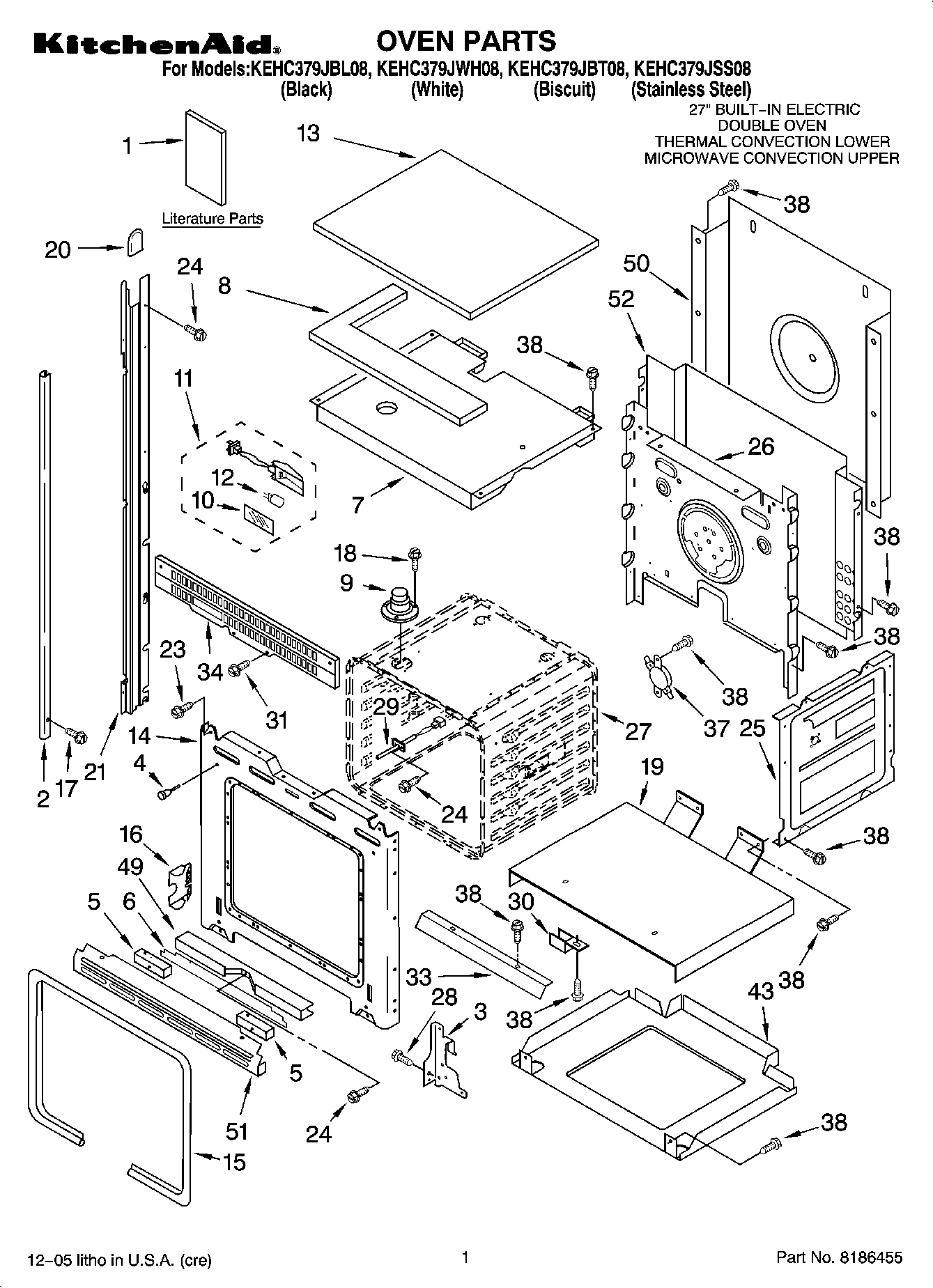 01 - OVEN PARTS