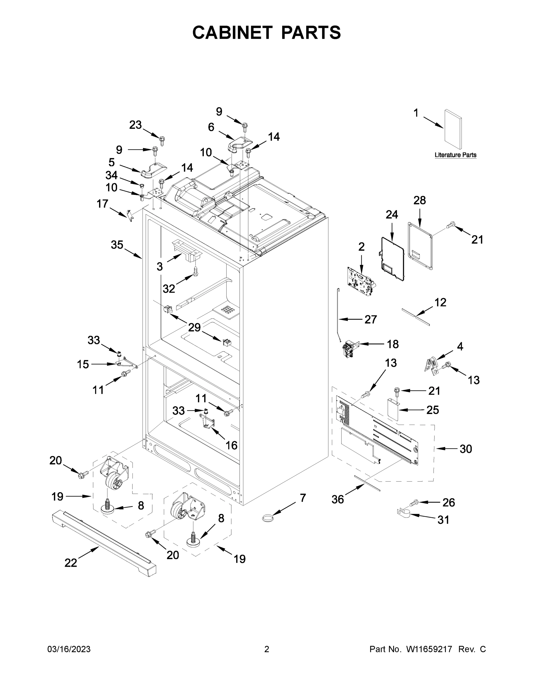 02 - CABINET PARTS