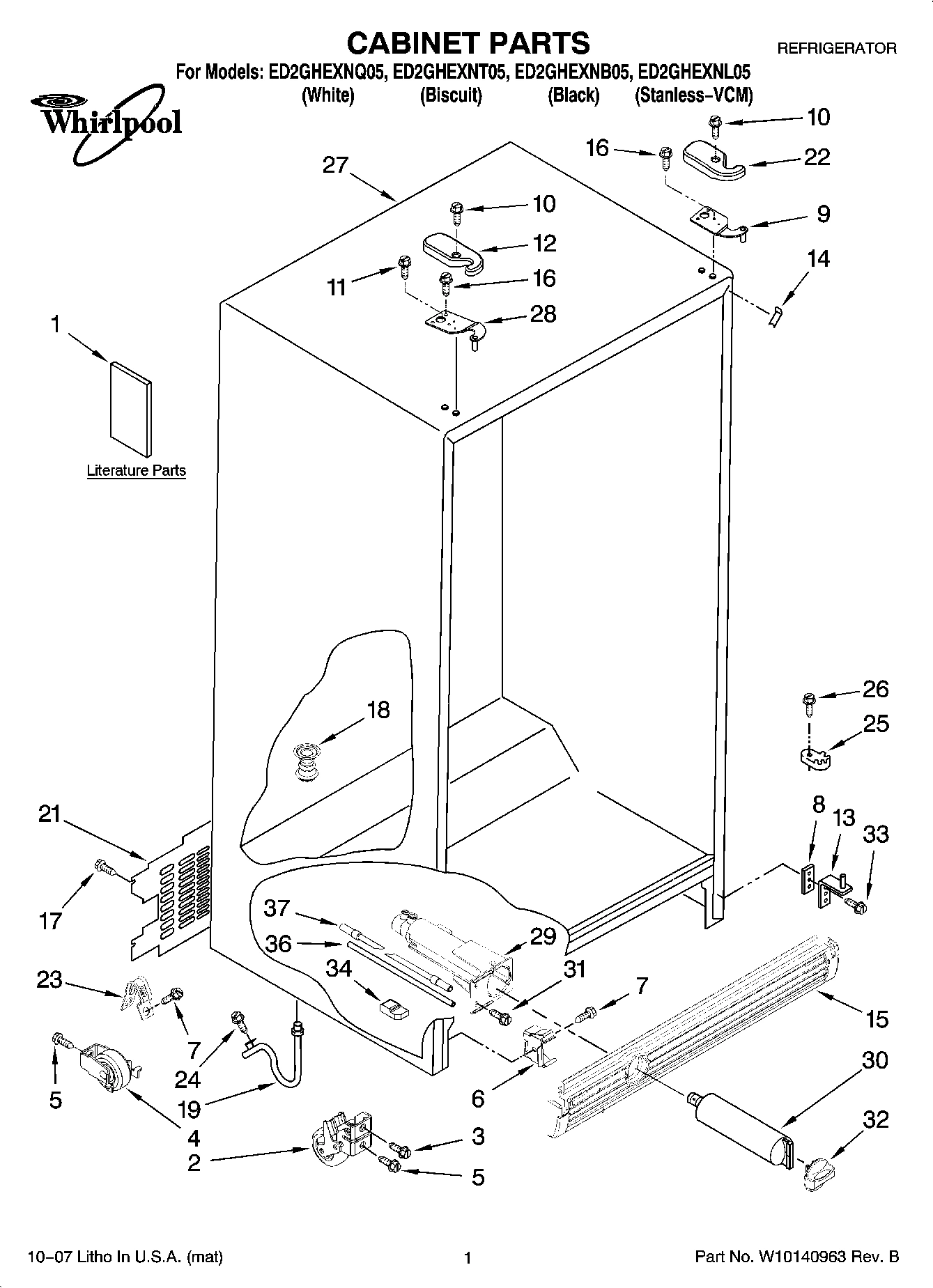 01 - CABINET PARTS
