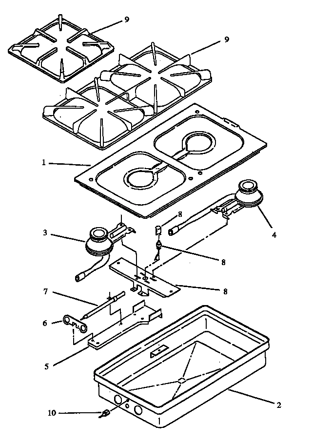 01 - TOP BURNER MODULE ASSY