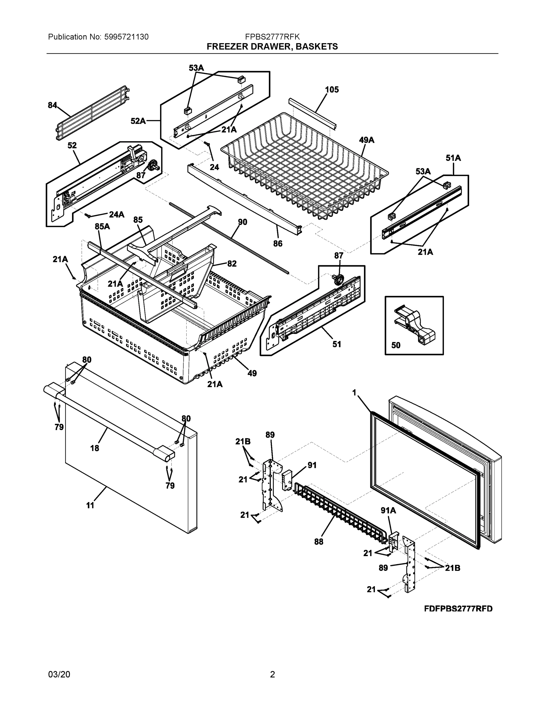02 - FREEZER DRAWER, BASKETS