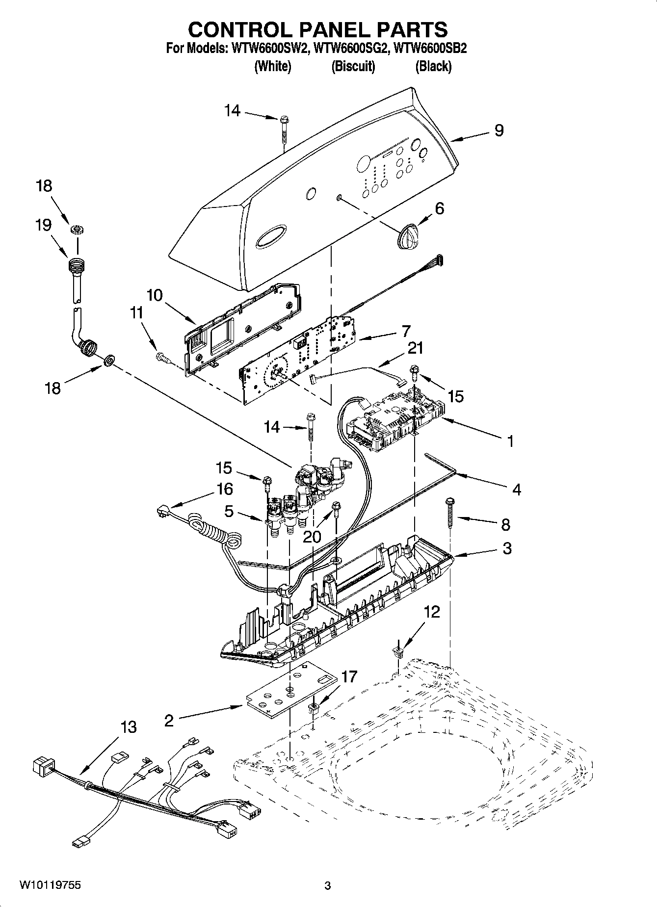 02 - CONTROL PANEL PARTS