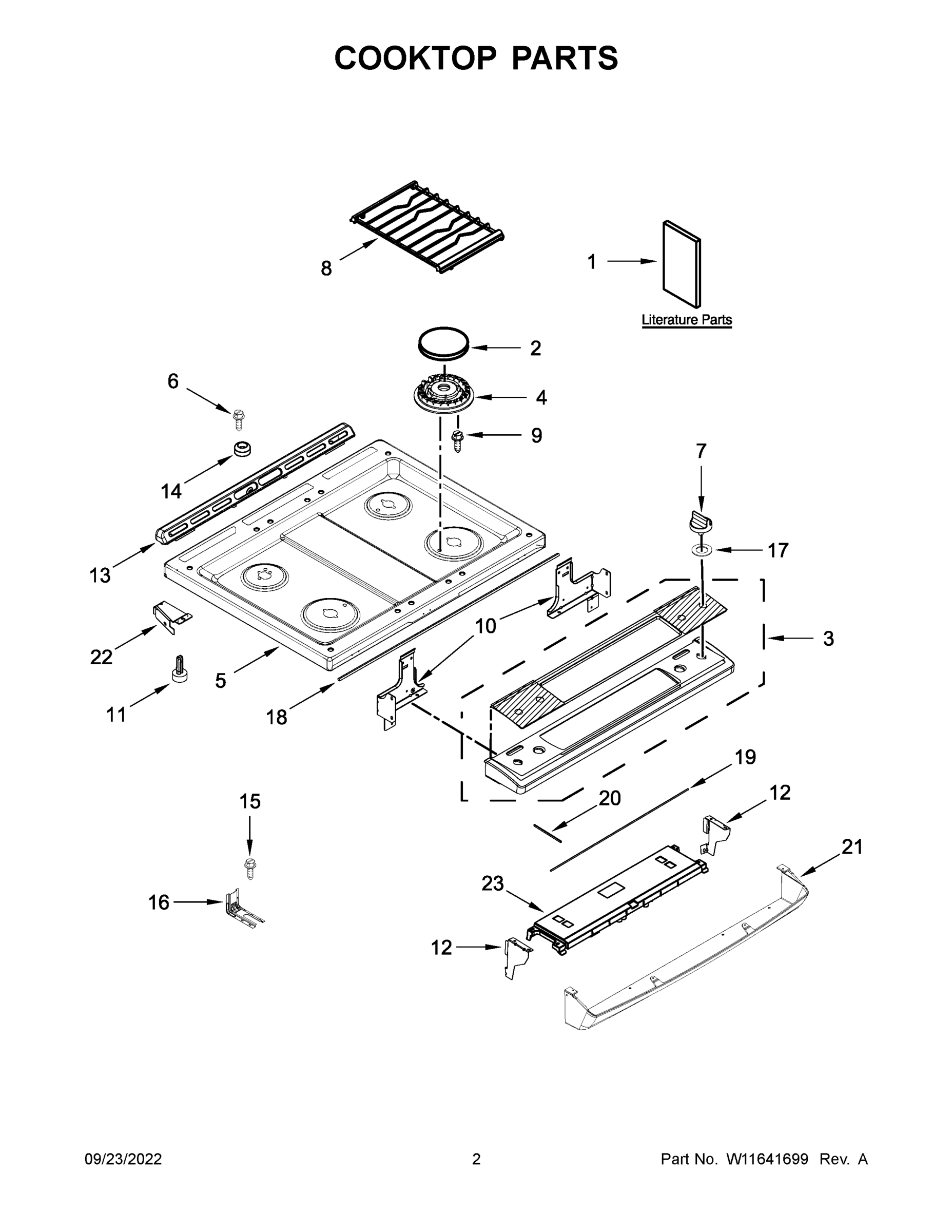 02 - COOKTOP PARTS