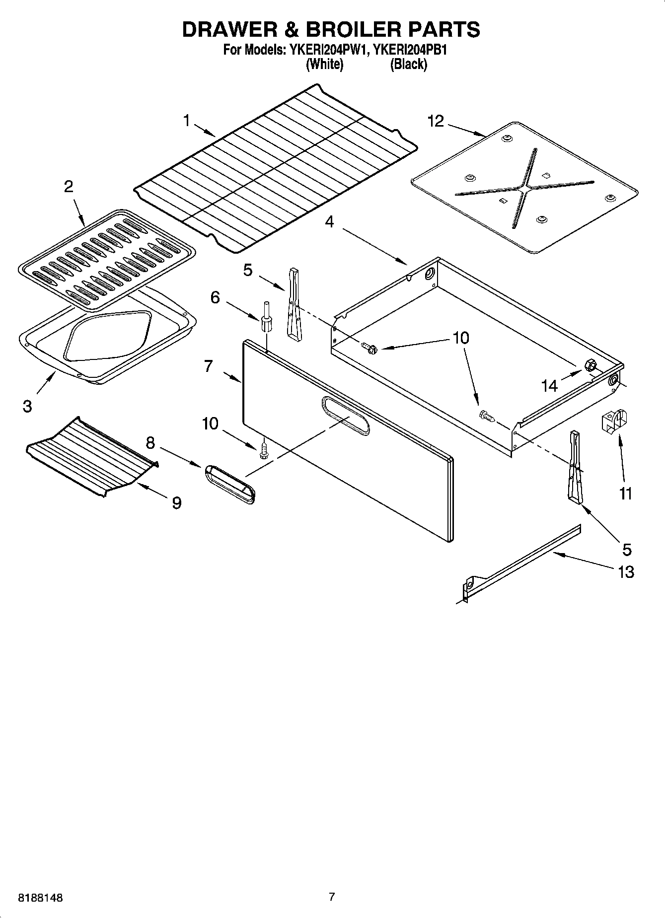 05 - DRAWER & BROILER PARTS, OPTIONAL PARTS