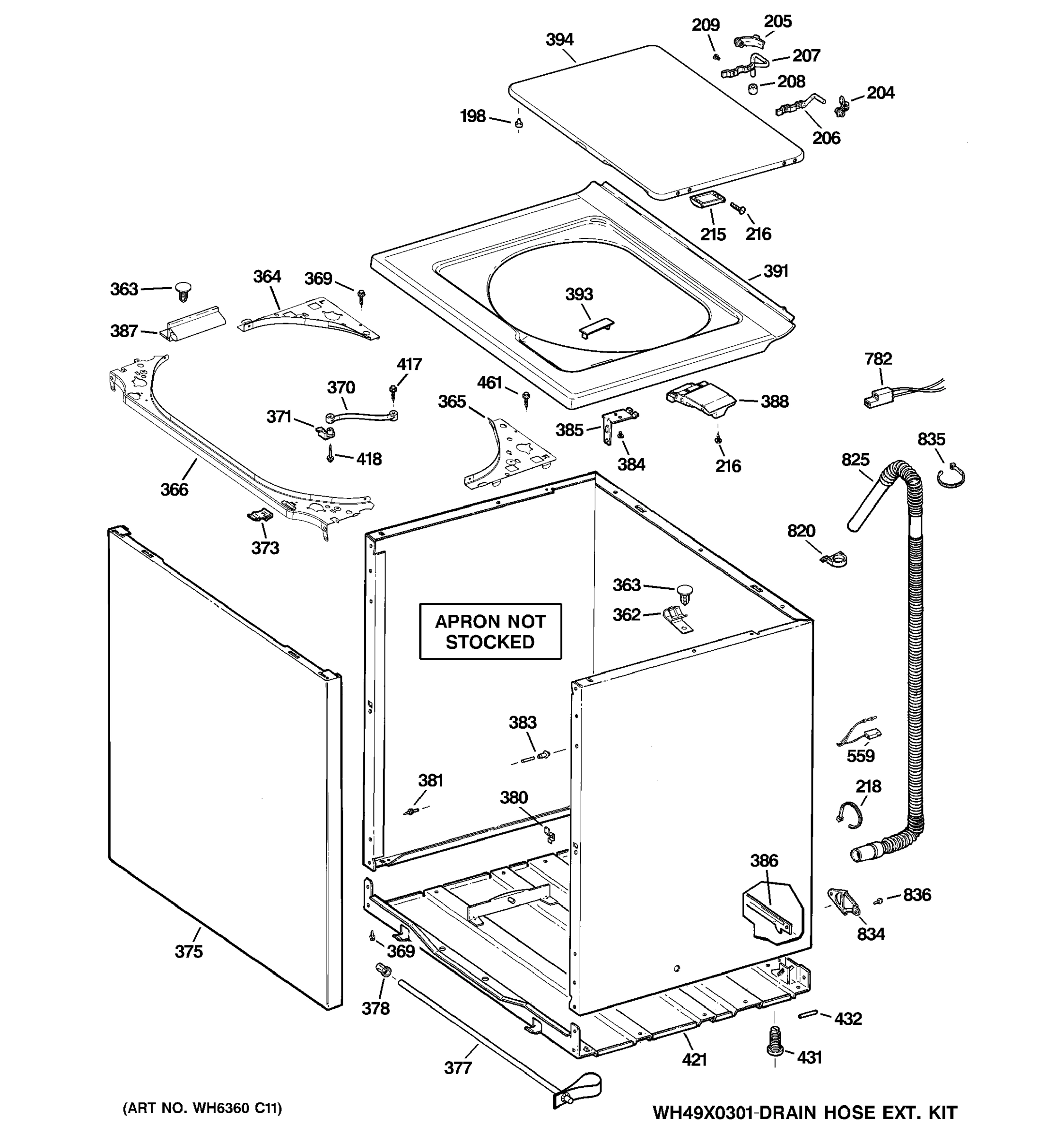 CABINET, COVER & FRONT PANEL