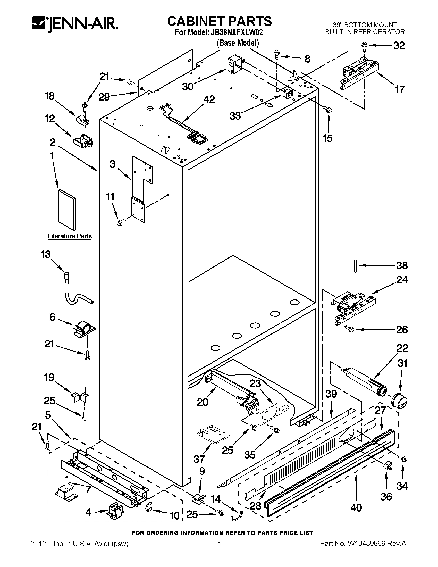 01 - CABINET PARTS