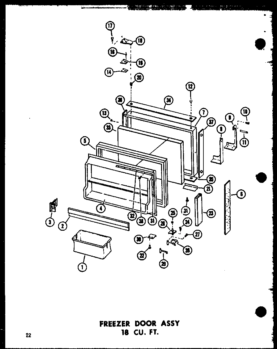 04 - FZ DOOR ASSY 18 CU. FT.