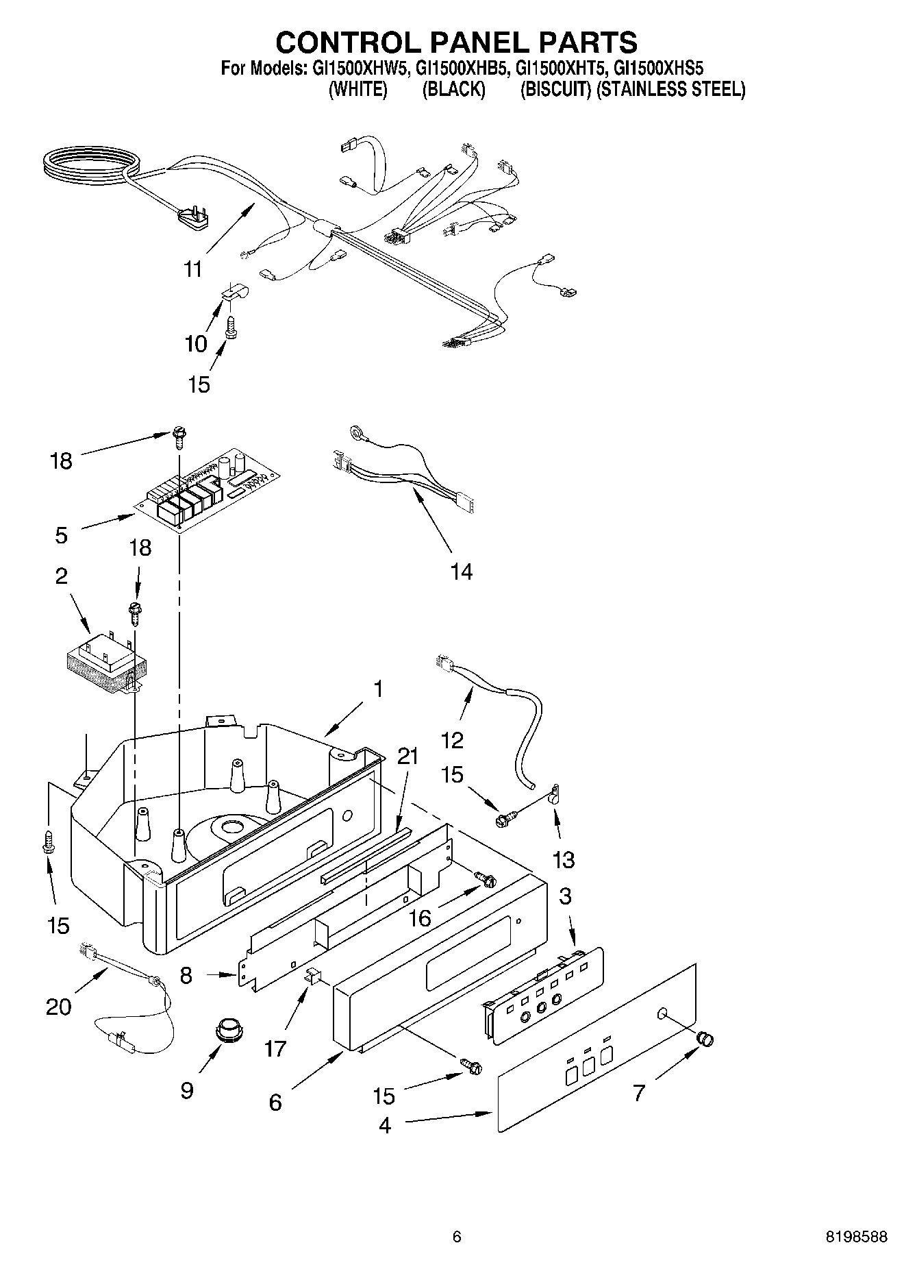 04 - CONTROL PANEL PARTS