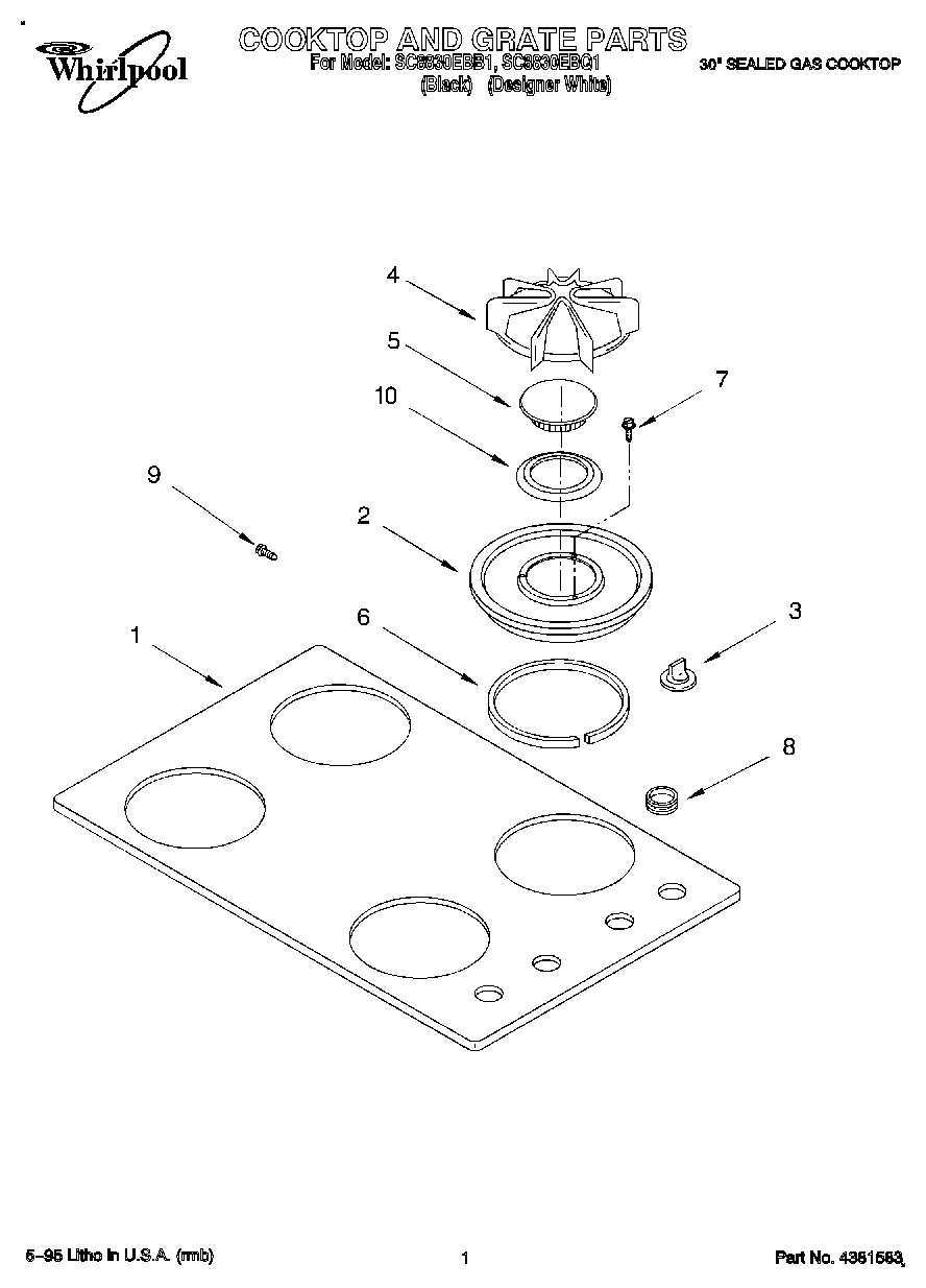 01 - COOKTOP AND GRATE