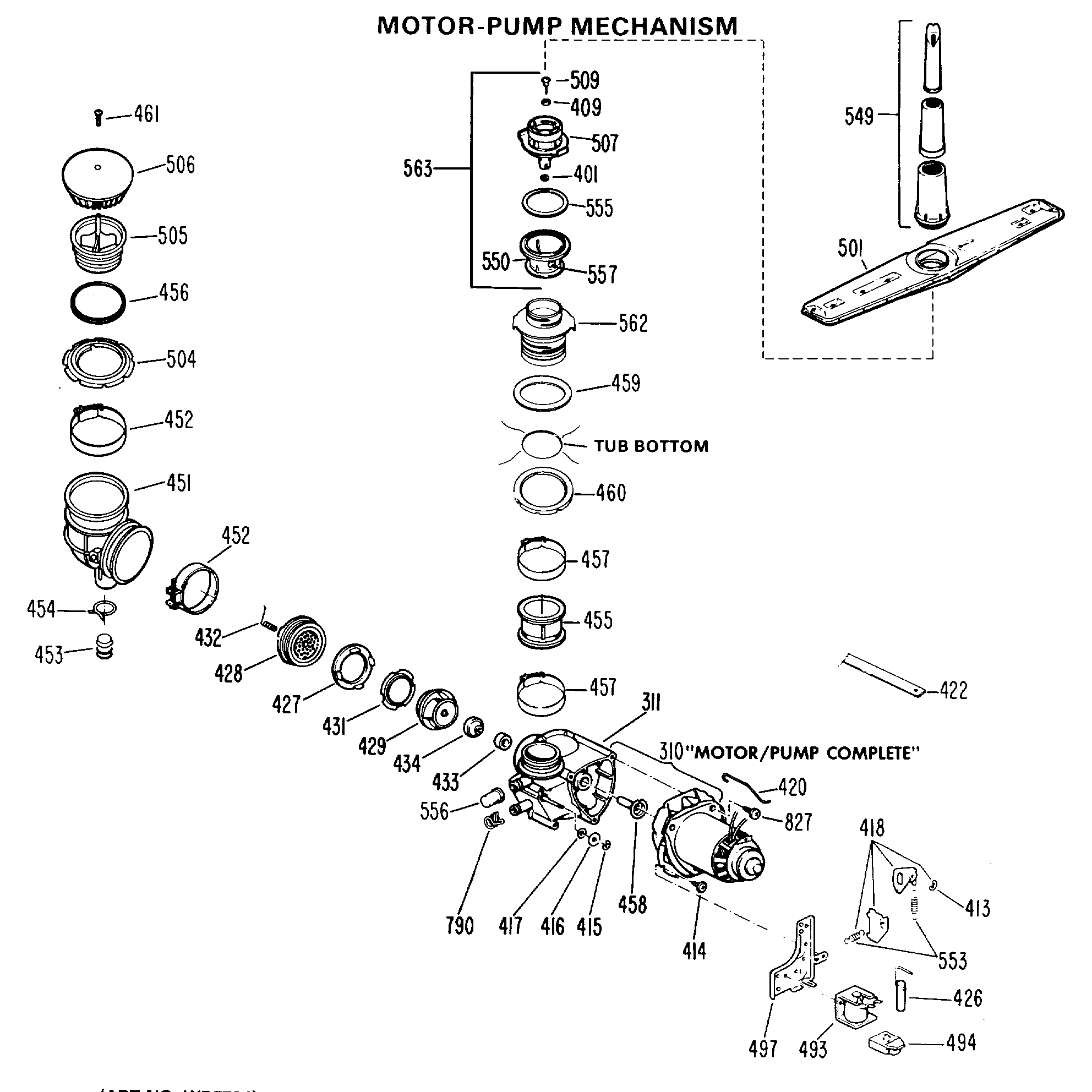 MOTOR-PUMP MECHANISM