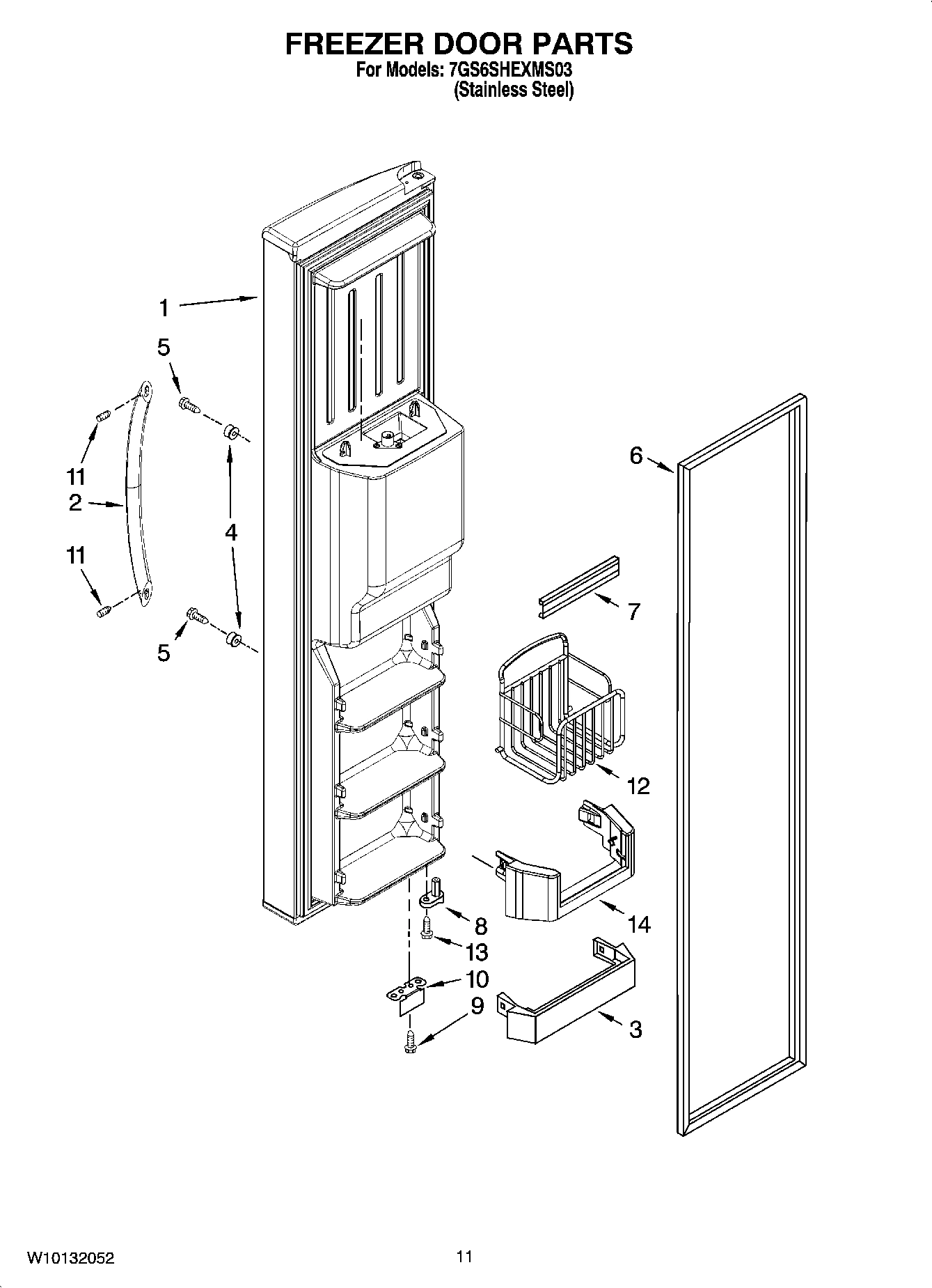 07 - FREEZER DOOR PARTS