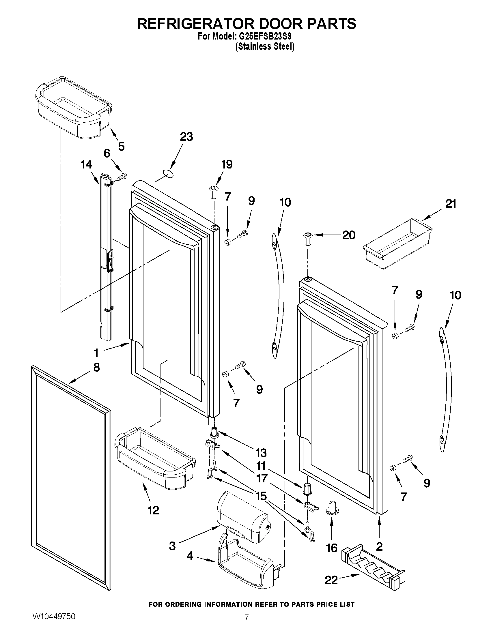 04 - REFRIGERATOR DOOR PARTS