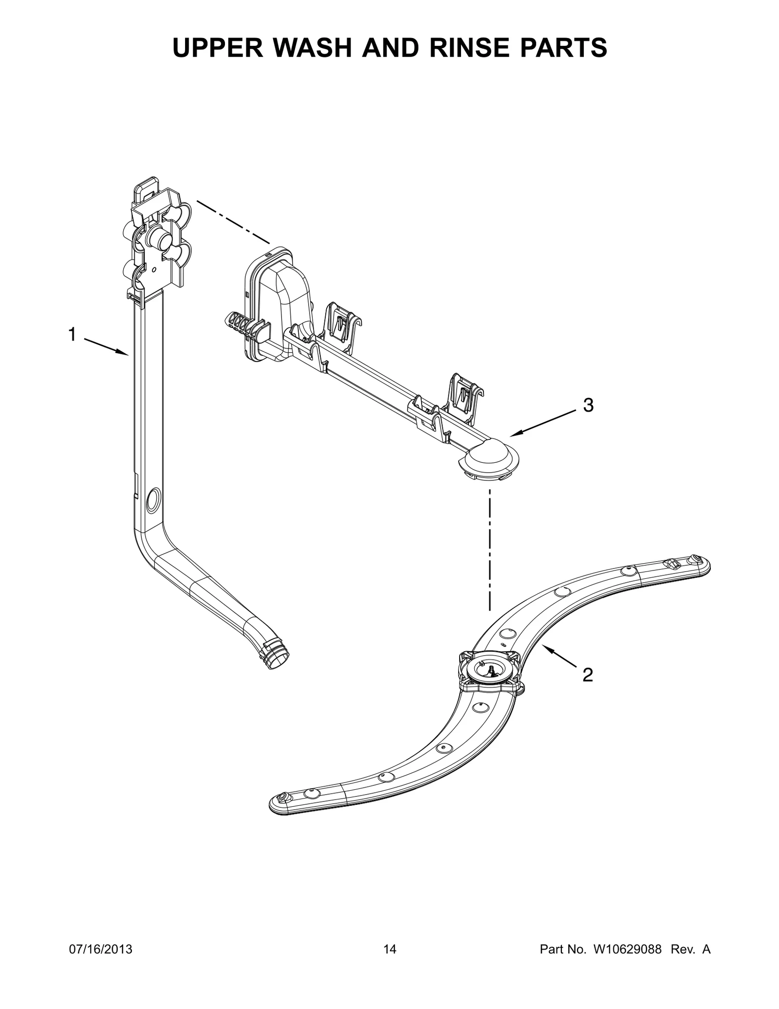 UPPER WASH AND RINSE PARTS
