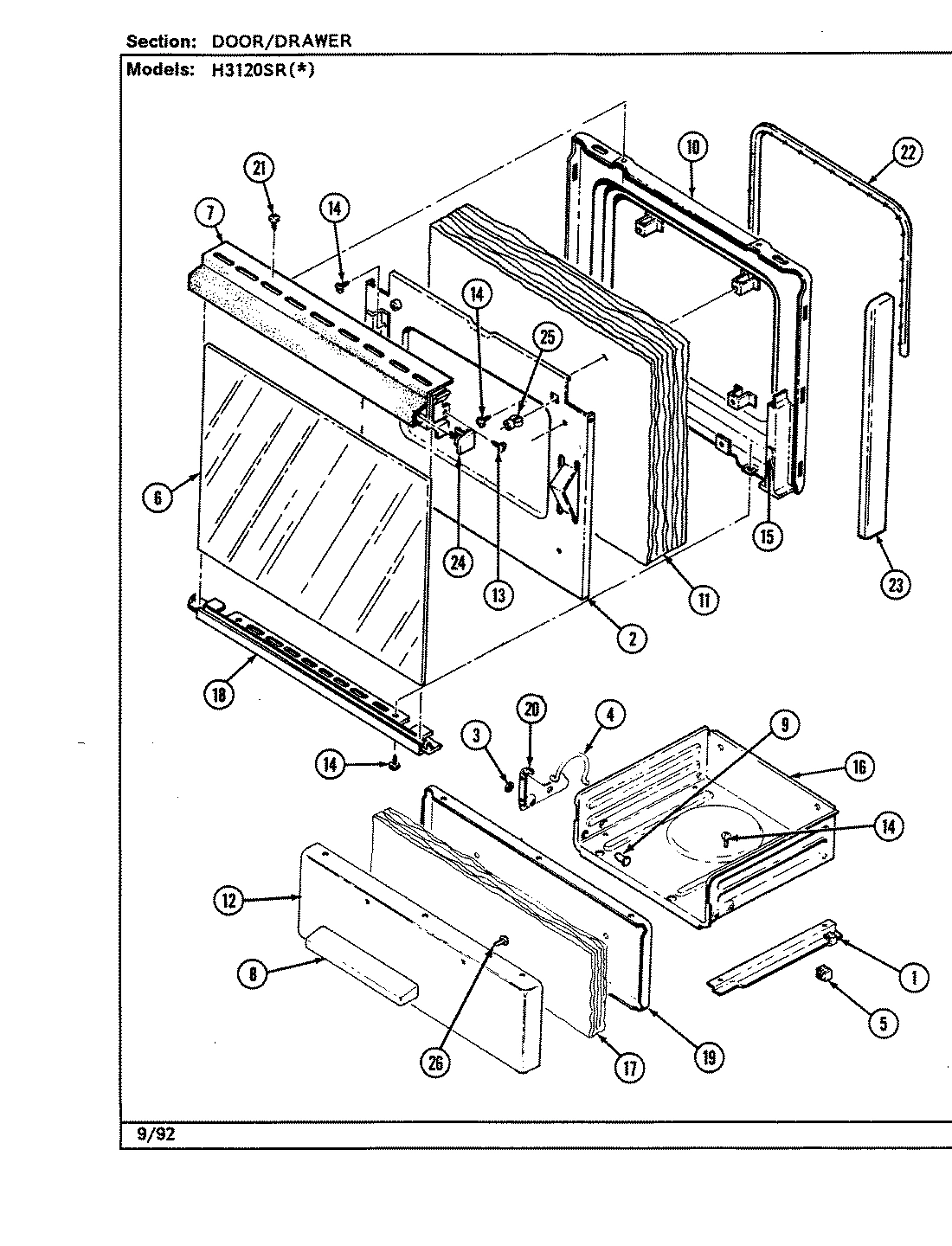 01 - DOOR/DRAWER (H3120SRx)