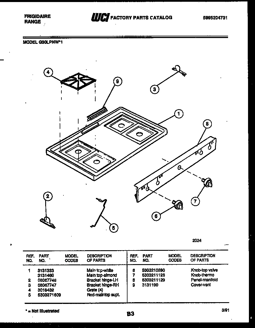 03 - COOKTOP PARTS