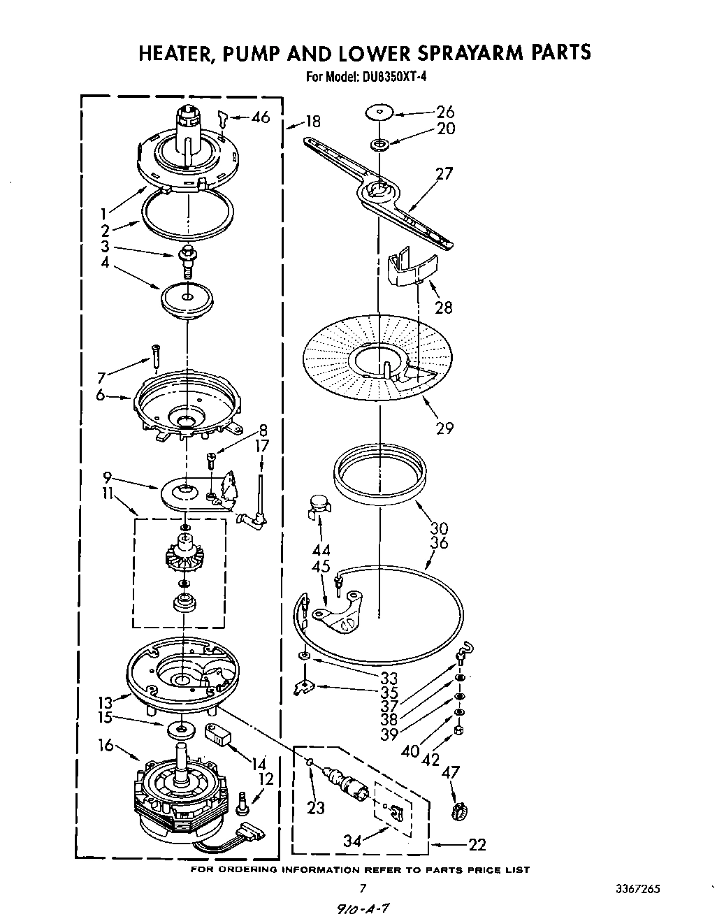 05 - HEATER, PUMP AND LOWER SPRAYARM