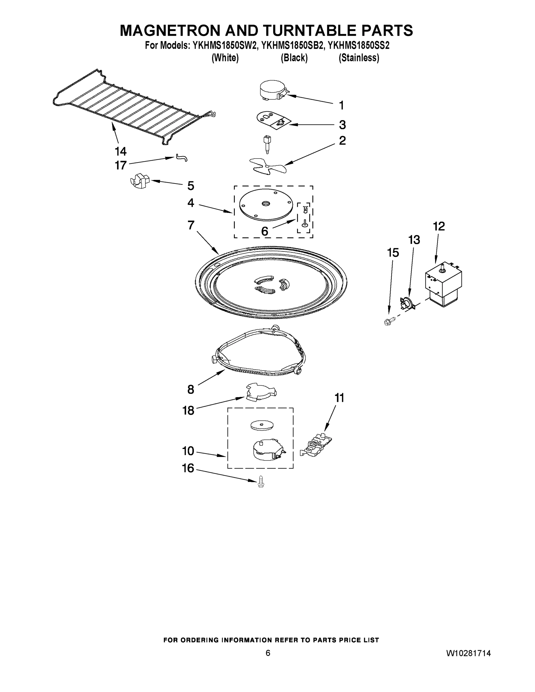 05 - MAGNETRON AND TURNTABLE PARTS