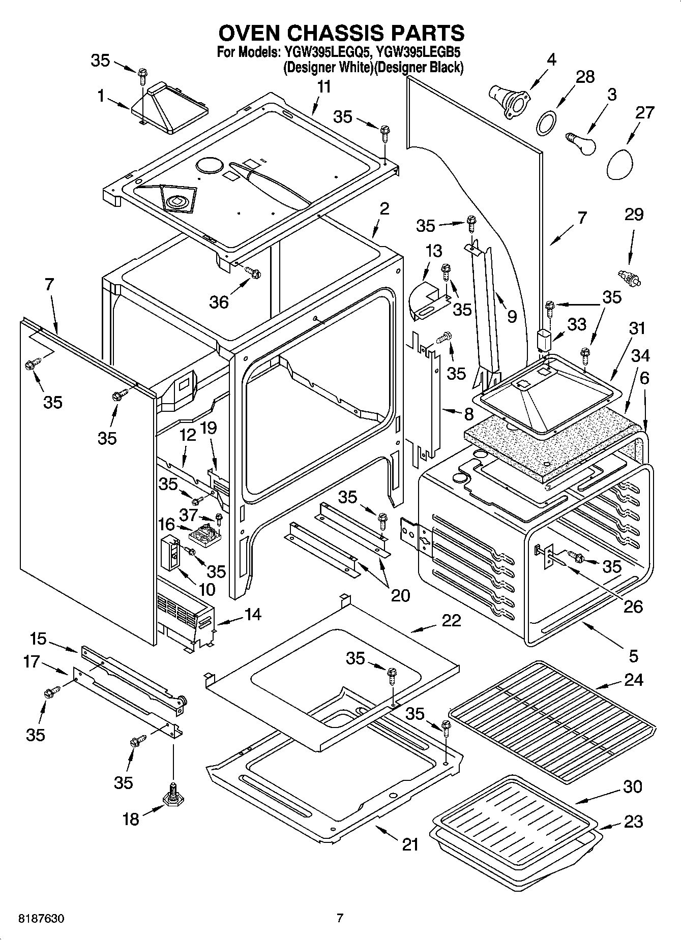 06 - OVEN CHASSIS PARTS