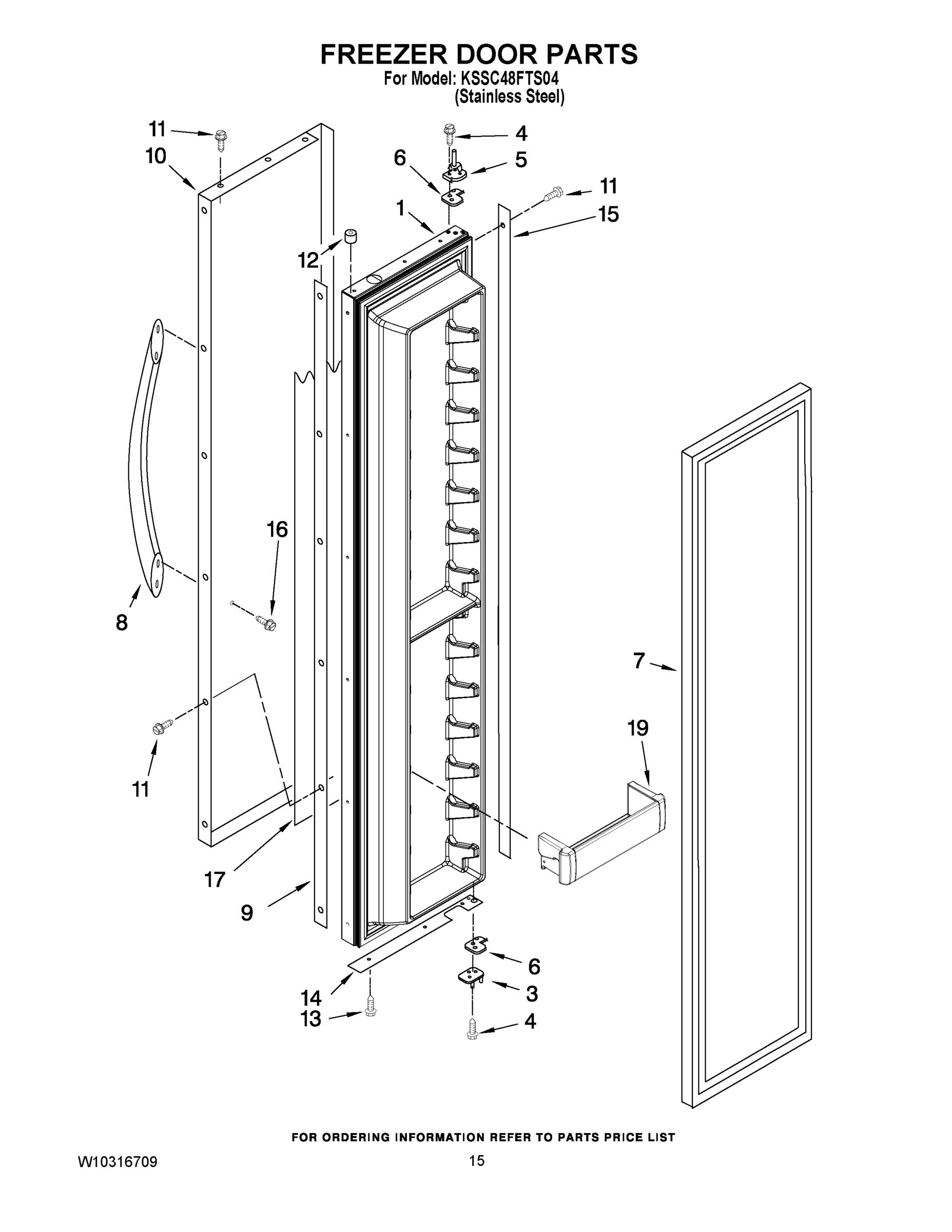 10 - FREEZER DOOR PARTS