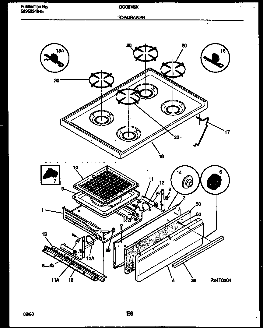 05 - COOKTOP AND BROILER DRAWER PARTS