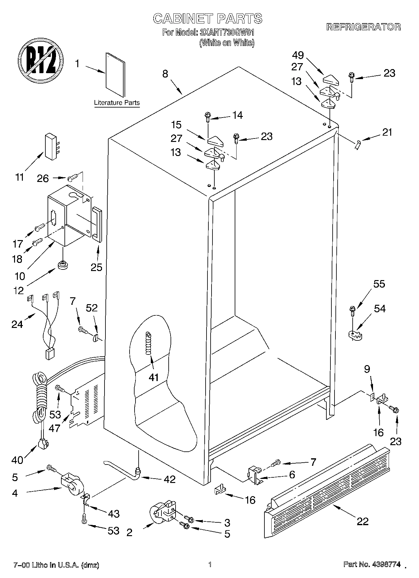 01 - CABINET, LITERATURE