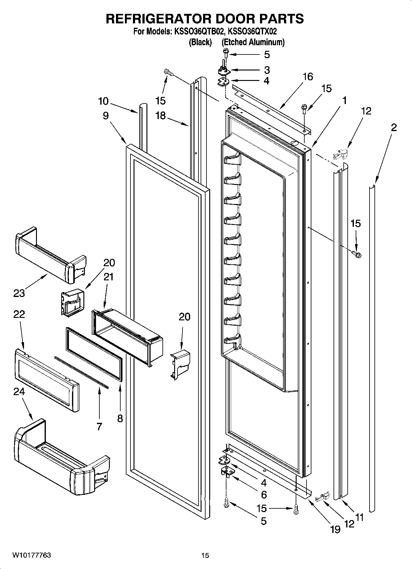 10 - REFRIGERATOR DOOR PARTS