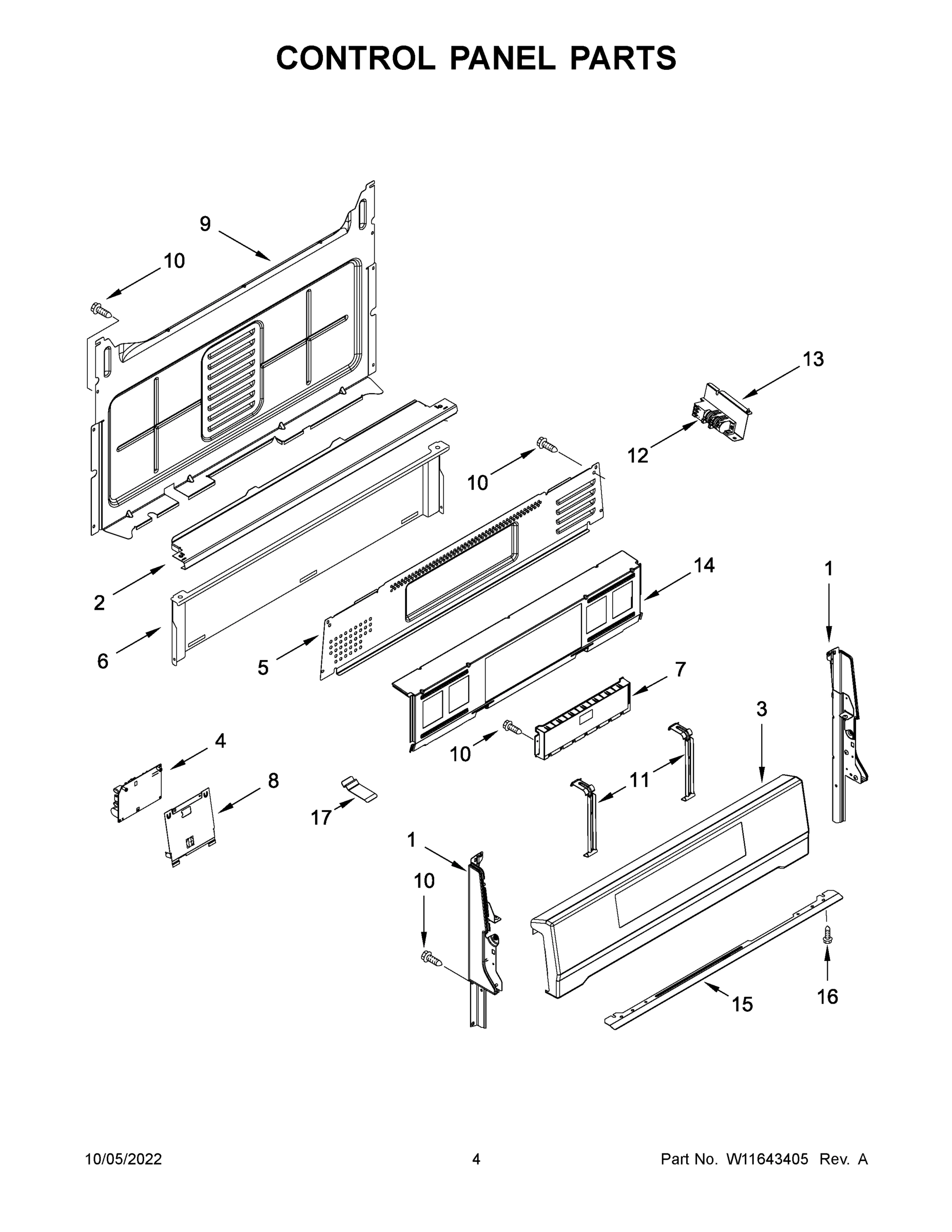 03 - CONTROL PANEL PARTS