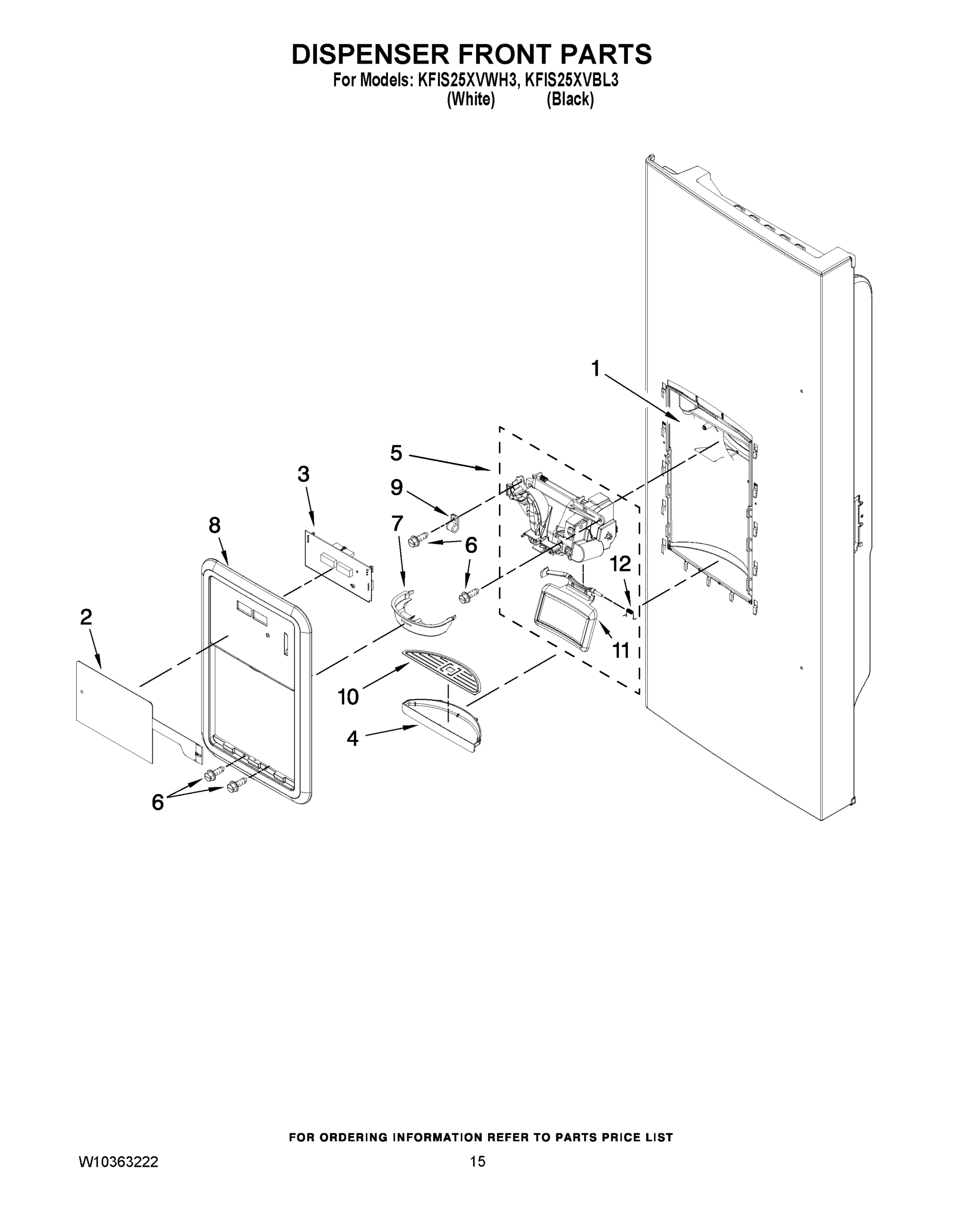 08 - DISPENSER FRONT PARTS