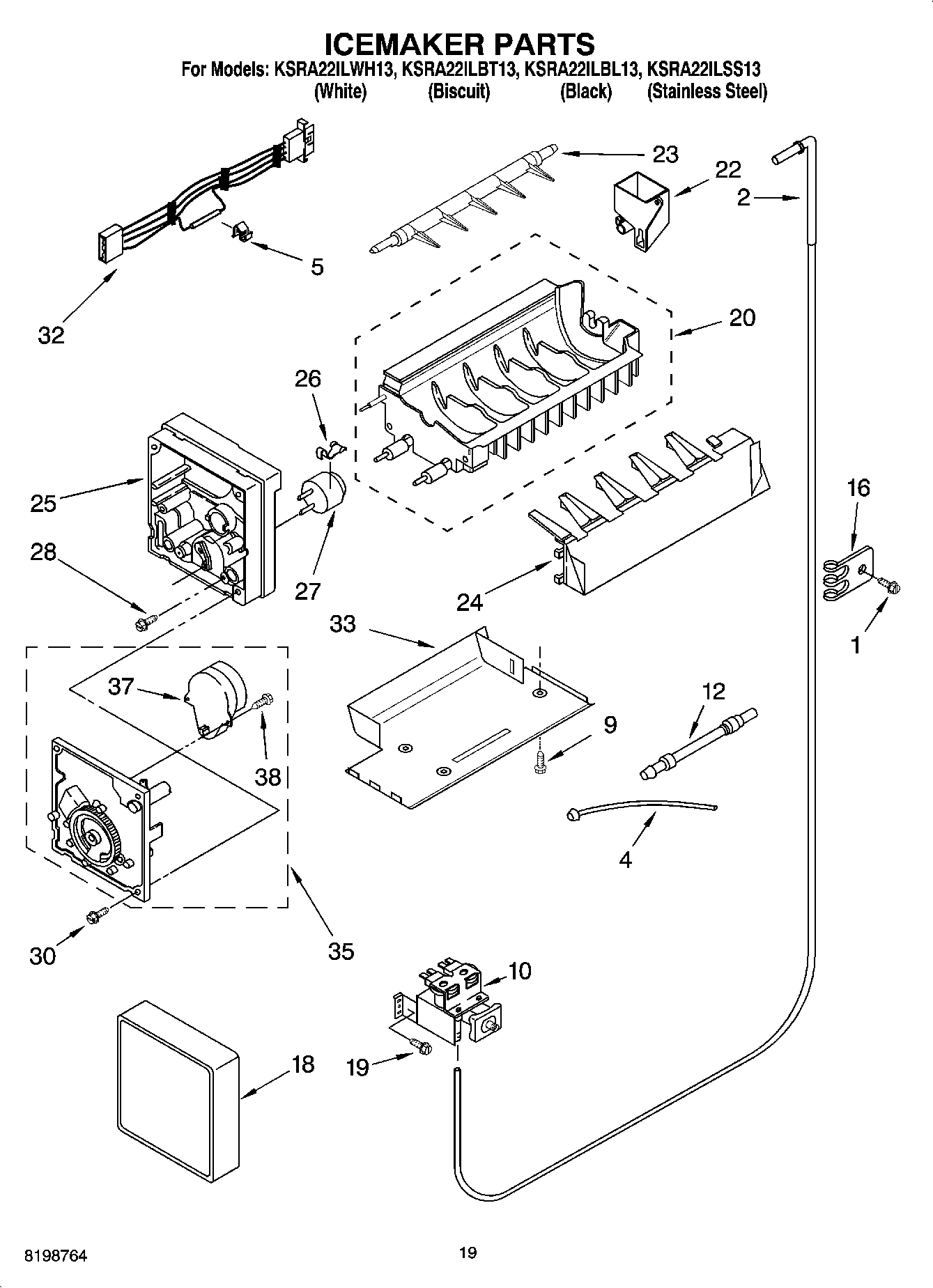 11 - ICEMAKER PARTS