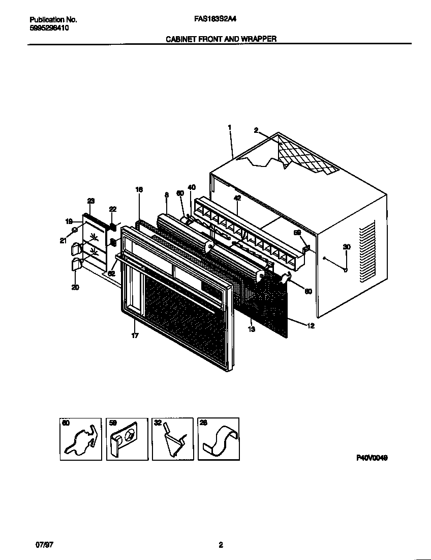 02 - CABINET FRONT AND WRAPPER