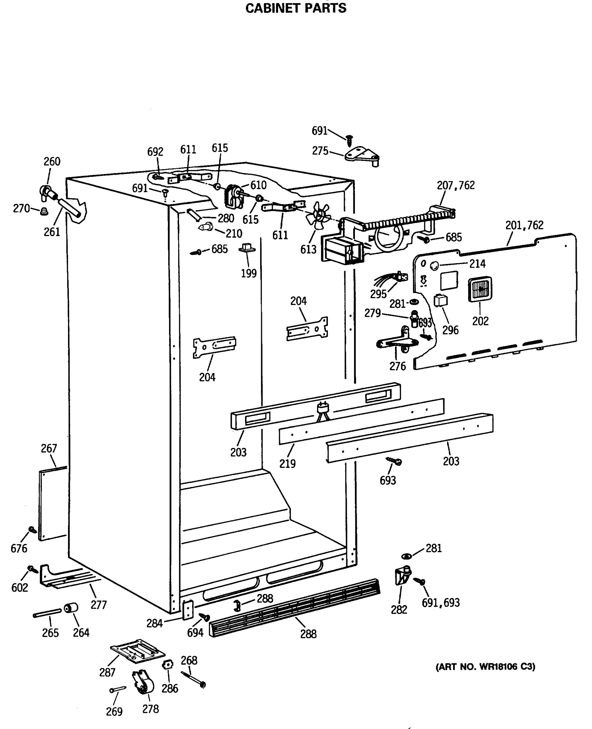 CABINET PARTS
