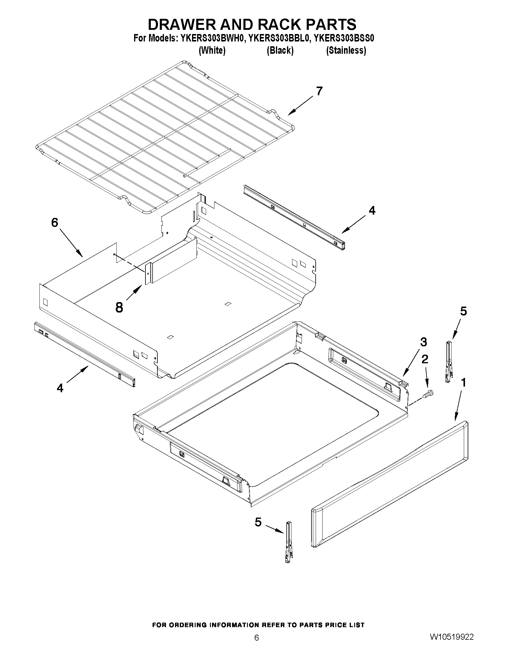 05 - DRAWER AND RACK PARTS