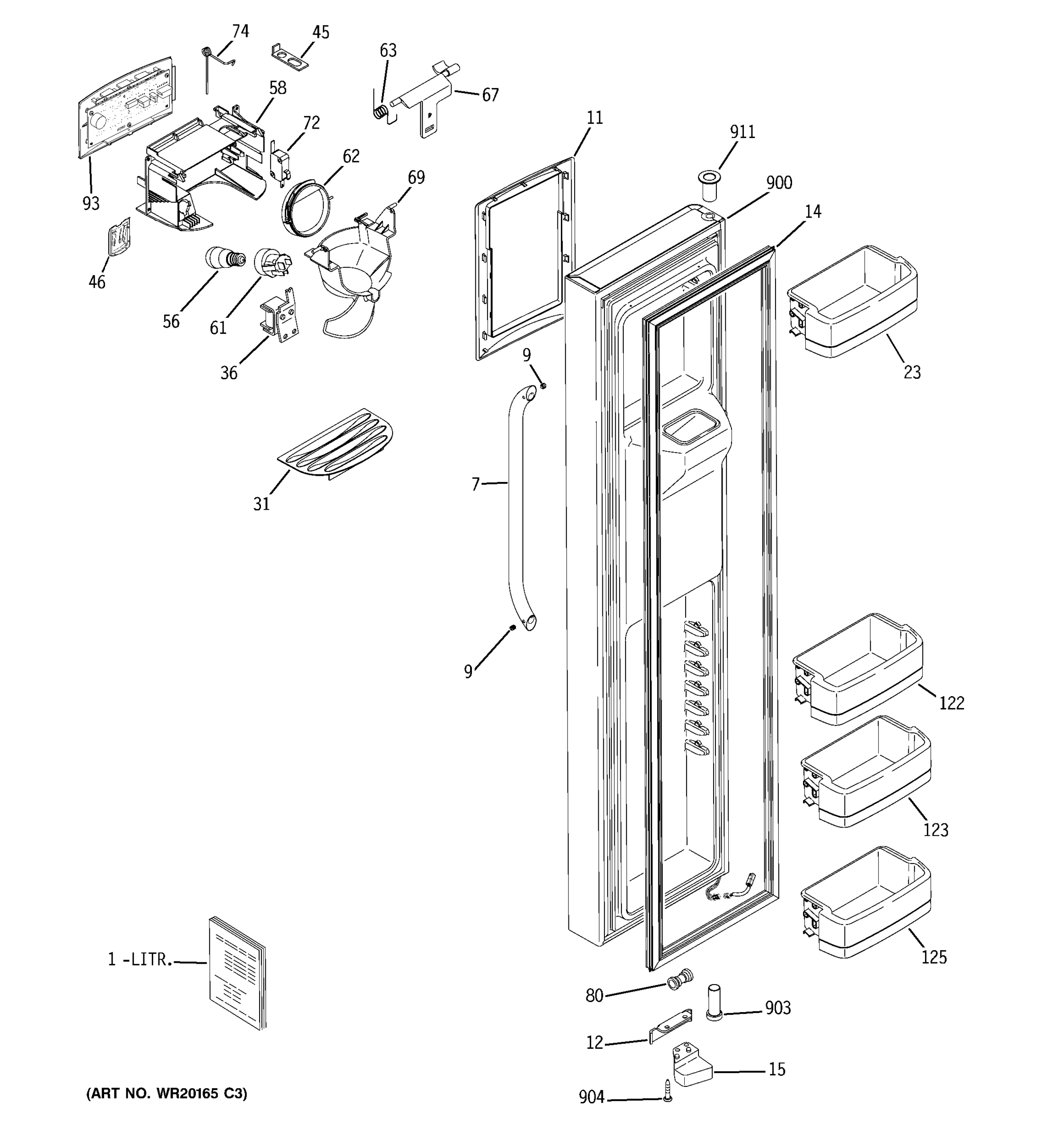 FREEZER DOOR