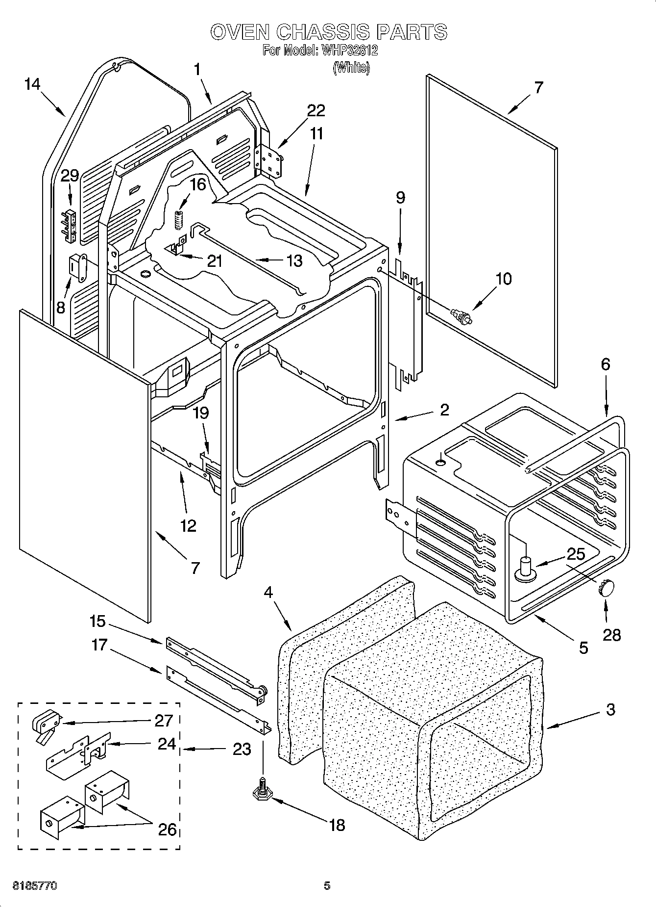 04 - OVEN CHASSIS PARTS